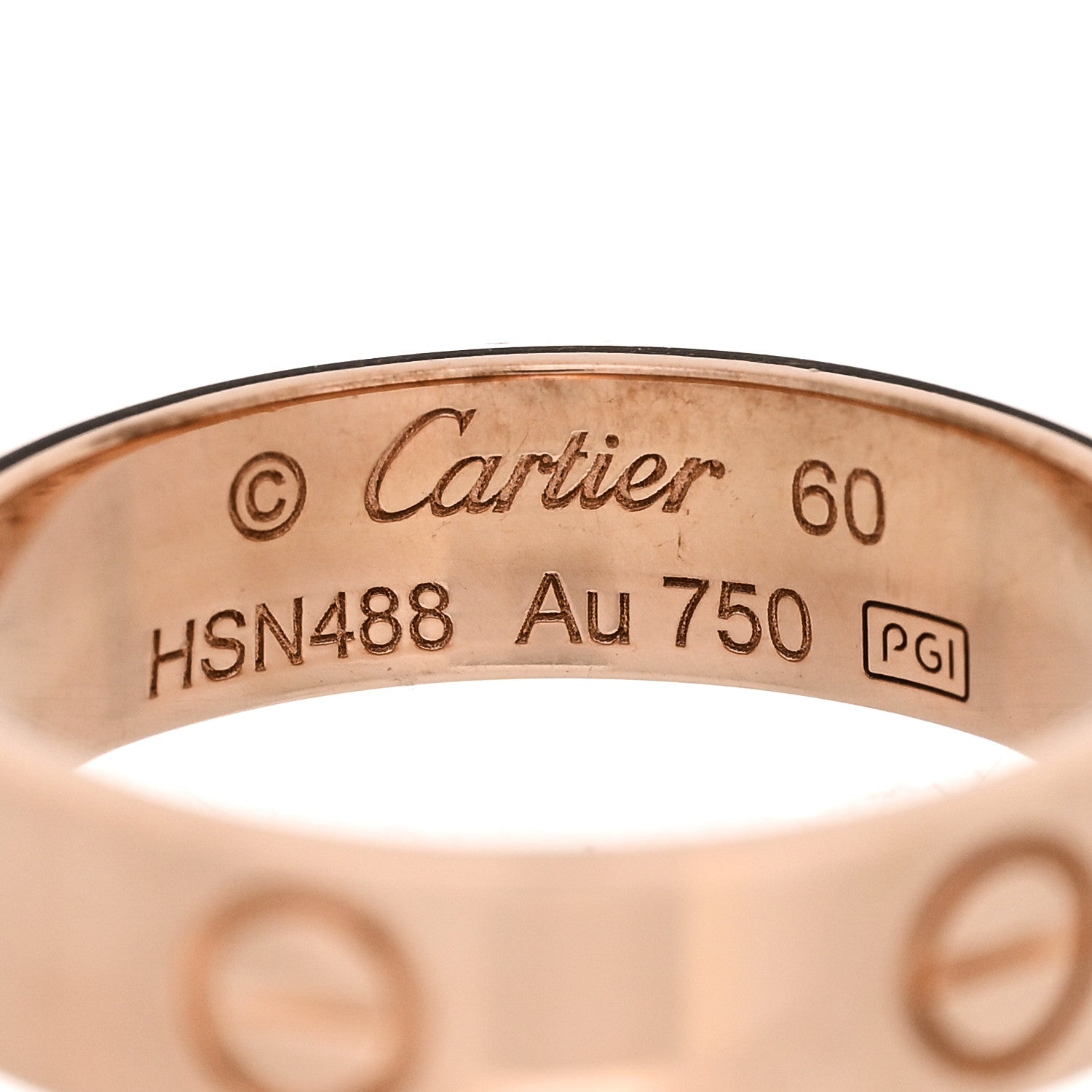 Cartier 18K Pink Gold 5.5mm LOVE Ring 60 9.25 4 of 4