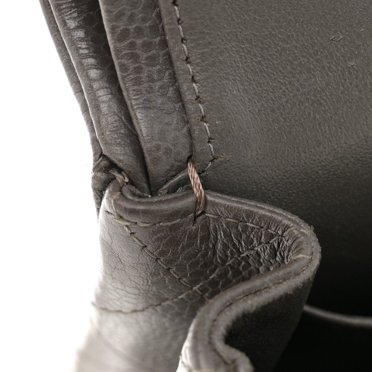 Caviar Quilted Medium Double Flap Dark Grey