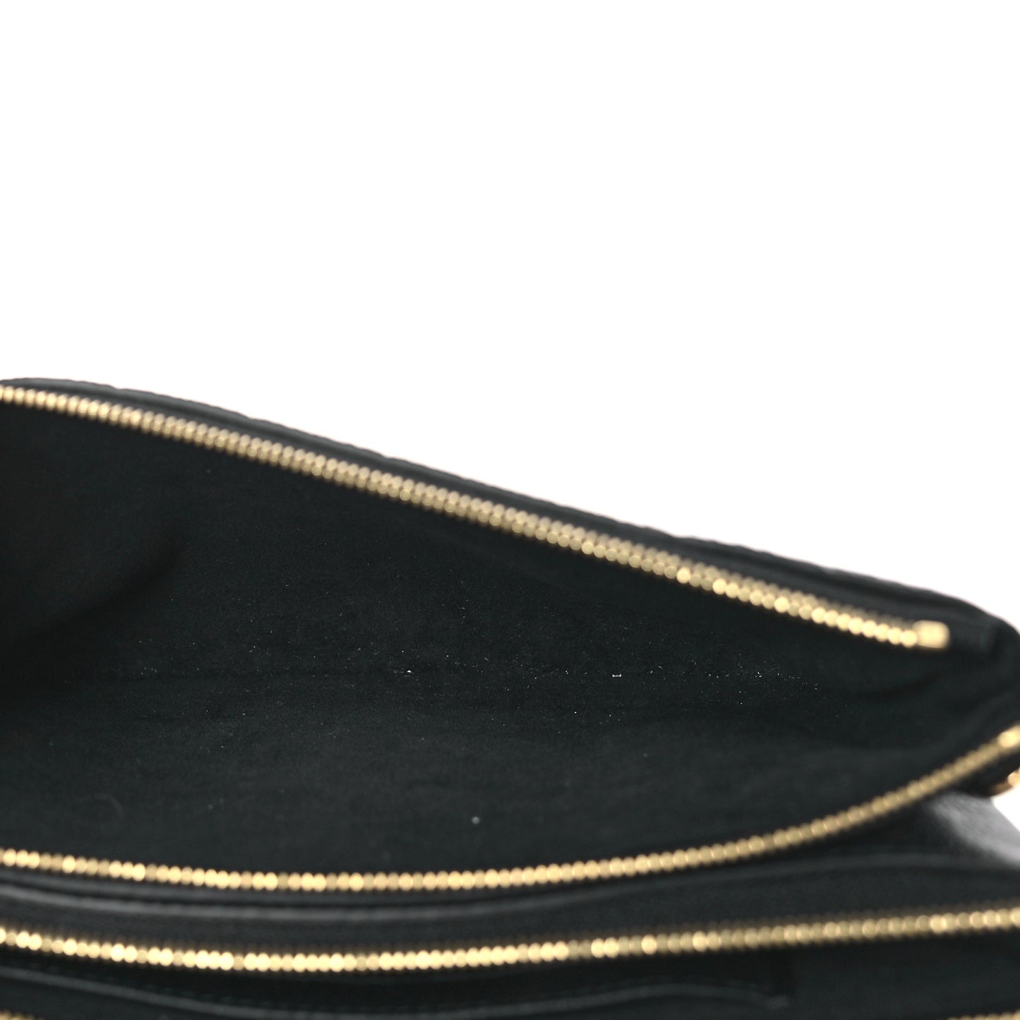 Empreinte Double Zip Pochette Black