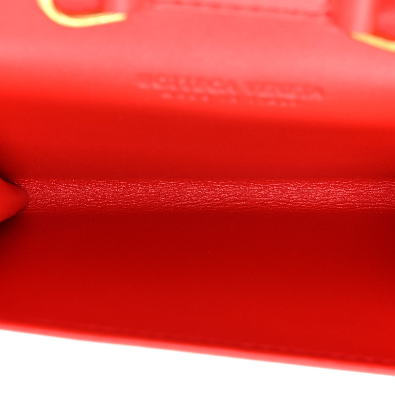 Bottega Veneta Nappa Intrecciato Trio Card Case On Chain Redstone 6 of 9