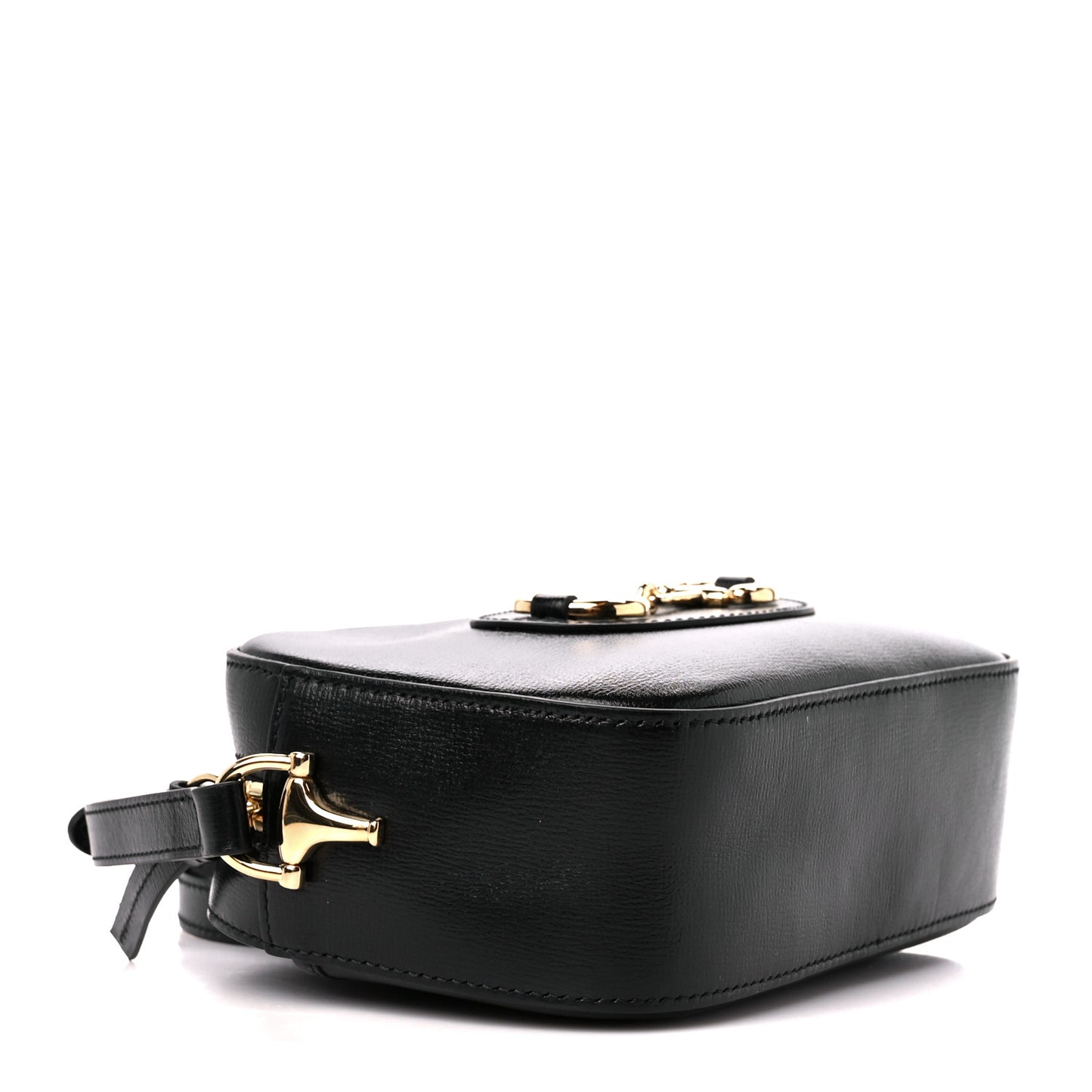 Calfskin Mini Horsebit 1955 Camera Shoulder Bag Black