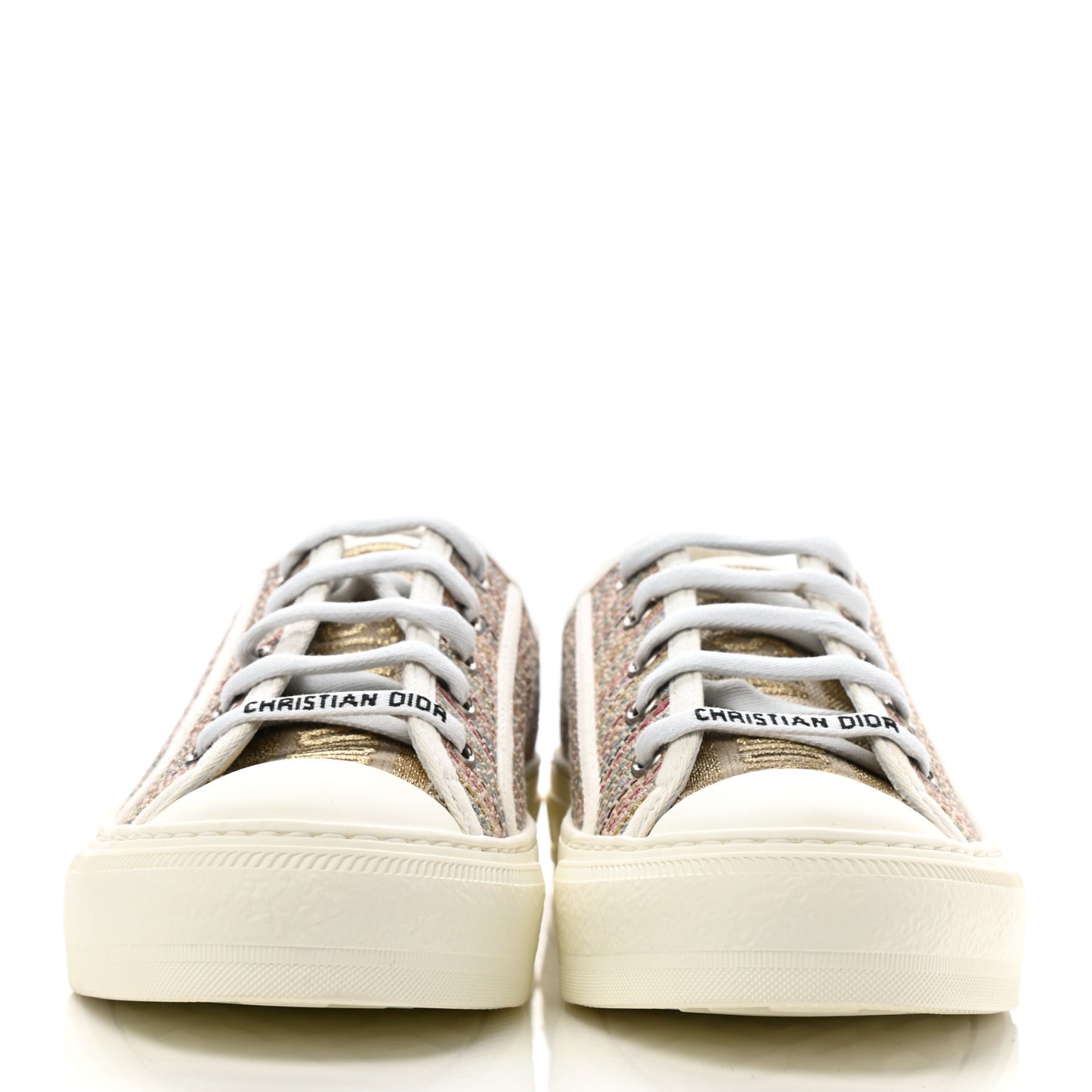 Romance Lurex Walk'N'Dior Low Top Sneakers 37.5 Multicolor