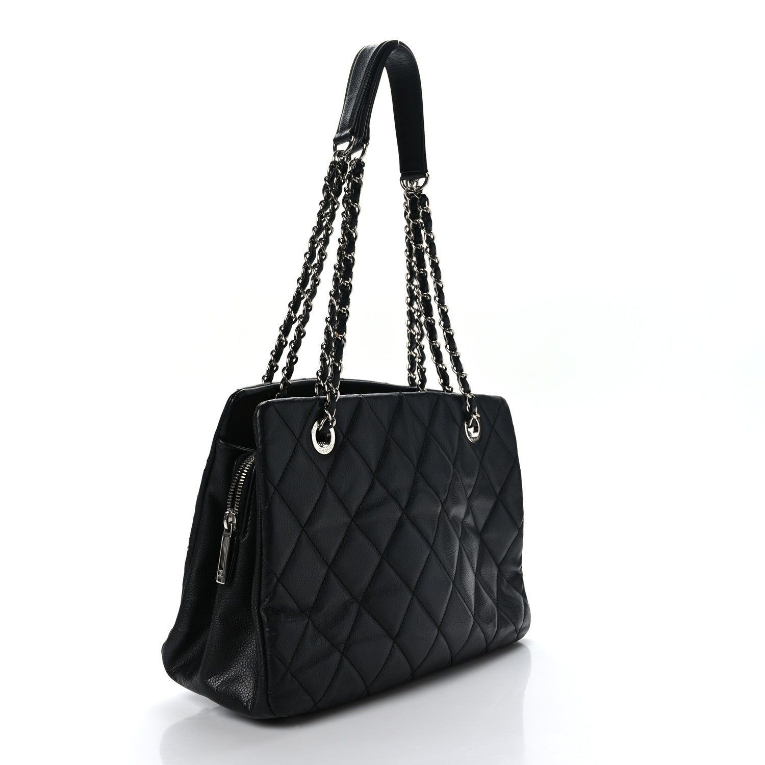 Chanel Caviar Quilted Timeless CC Soft Tote Black 3 of 11