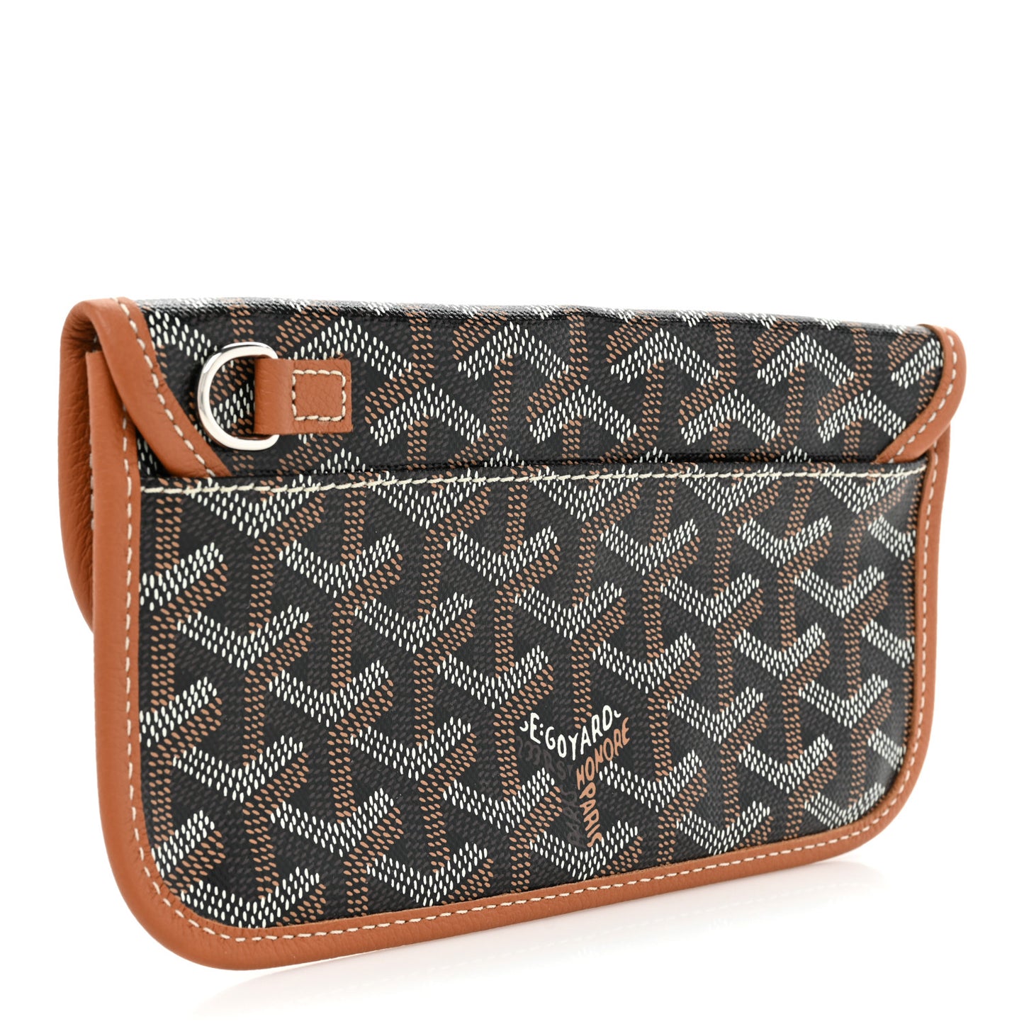 Goyardine Pouch Black Gold