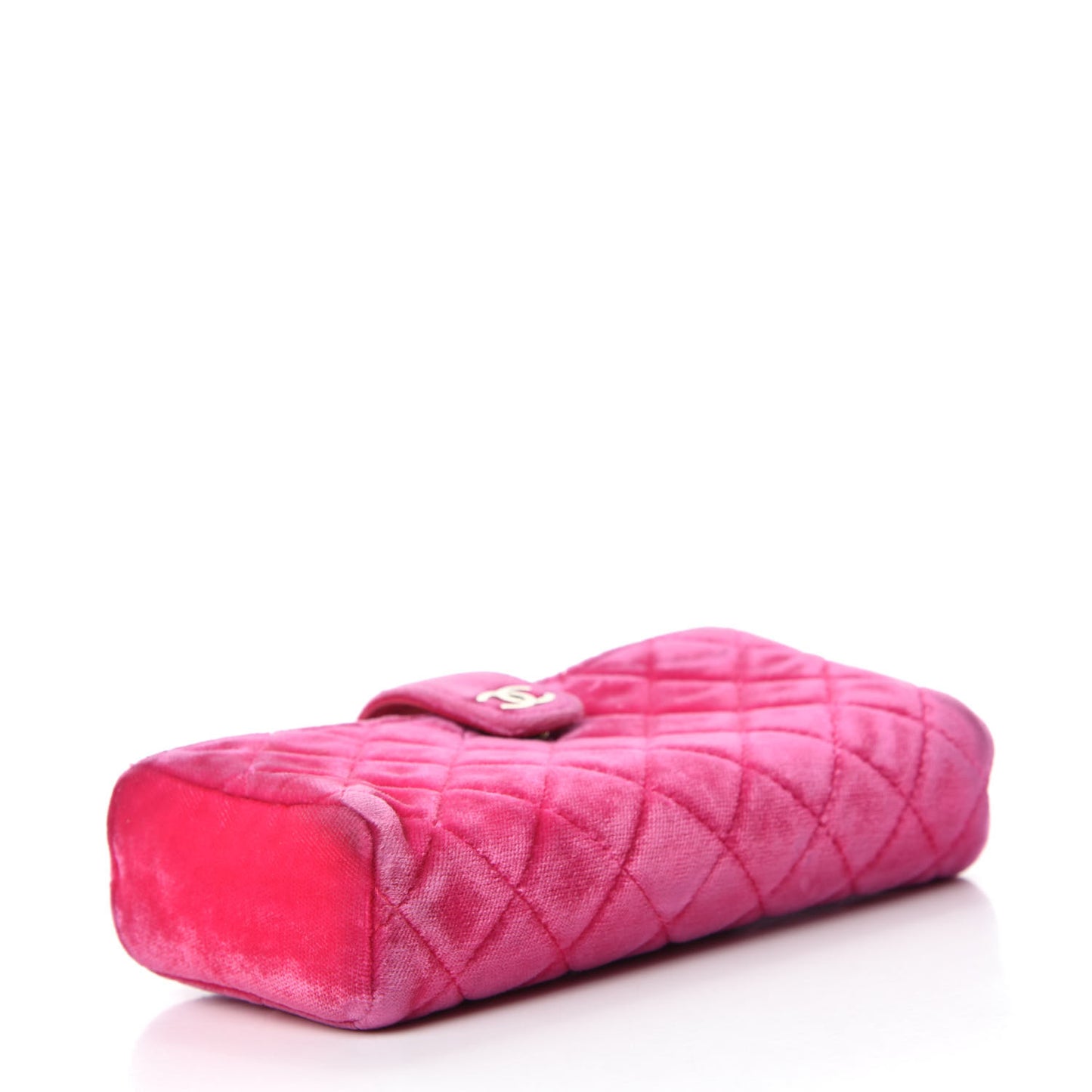 Velvet Quilted Mini Phone Holder Crossbody Bag Pink
