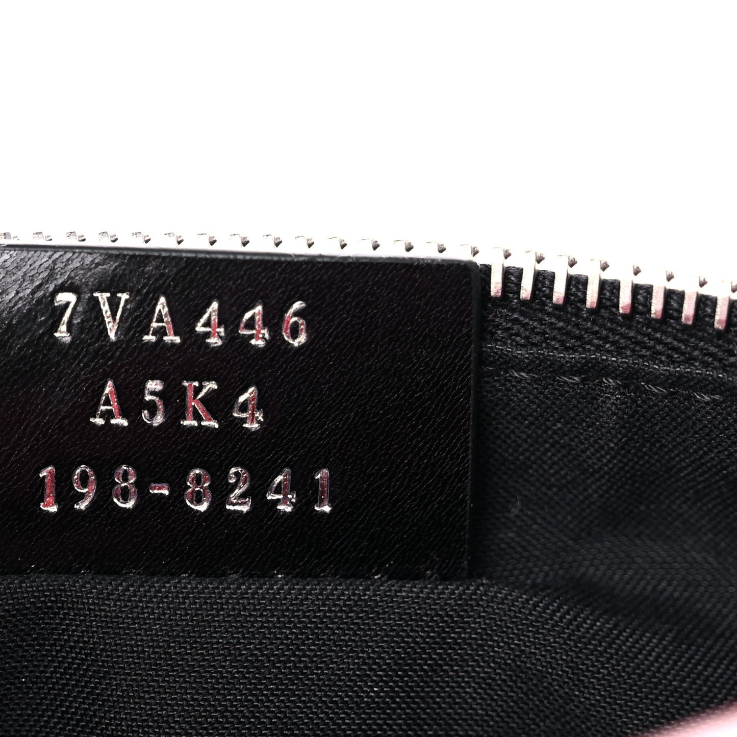 Glazed Fabric Vitello Century FF 1974 Stamp Patch Pocket Belt Bag Rosso