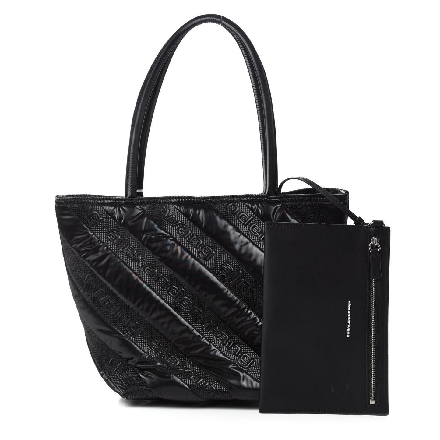 Nylon Quilted Roxy Tote Black