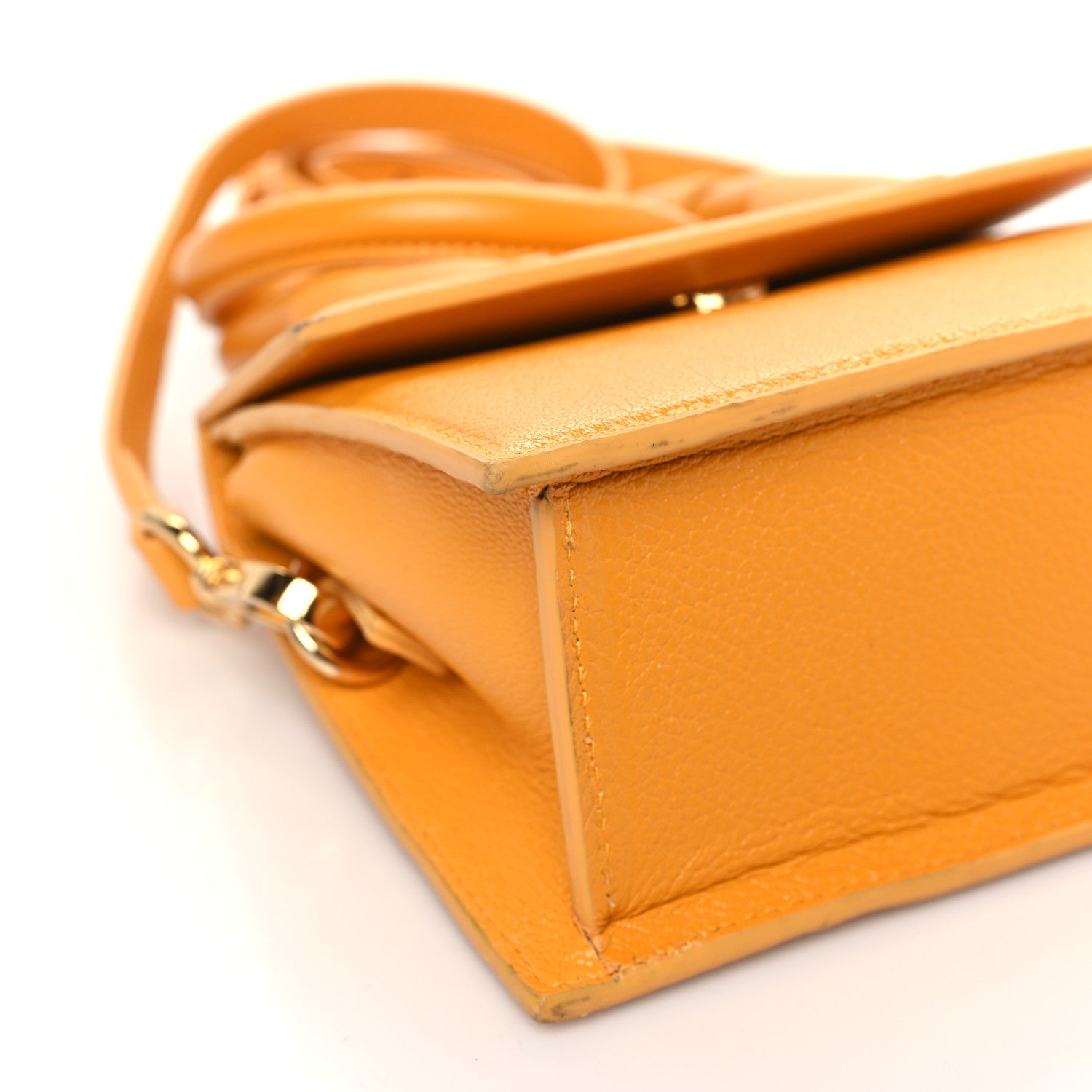 Jacquemus Calfskin Le Chiquito Noeud Orange 8 of 11