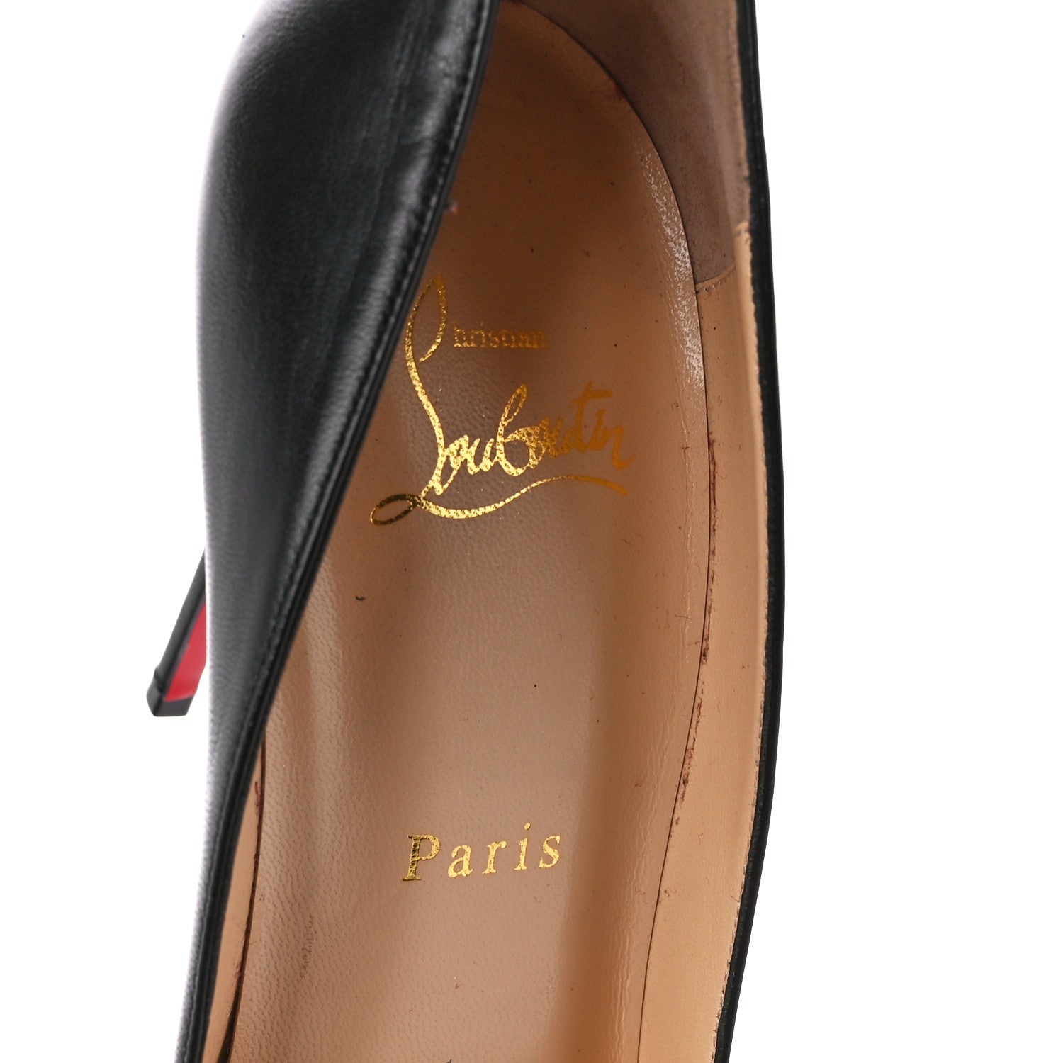 Christian Louboutin Kid Leather Dorissima 100 Pumps 38 Black 7 of 8