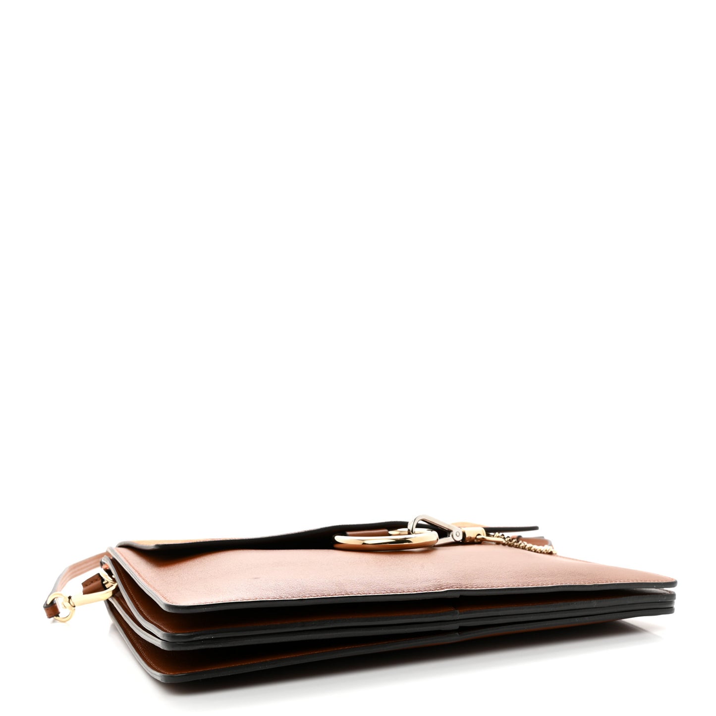Suede Calfskin Medium Faye Shoulder Bag Tobacco