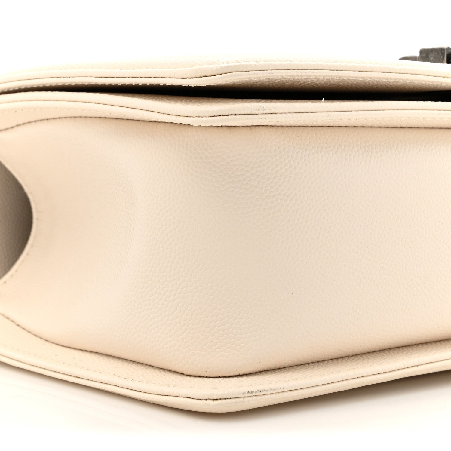 Chanel Caviar Quilted Medium Boy Flap Ivory 10 of 12
