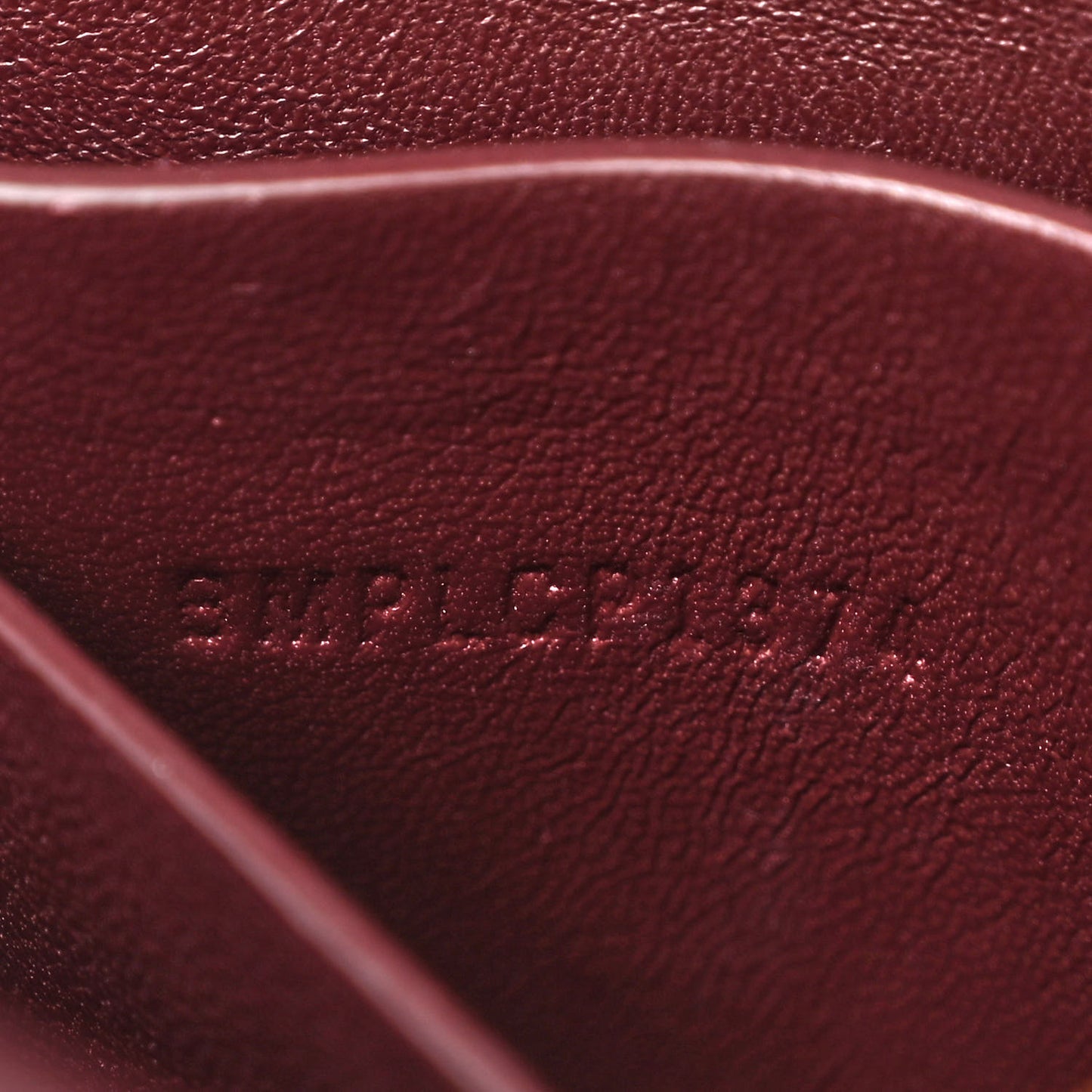 Smooth Calfskin Small Grace Bag Oxblood