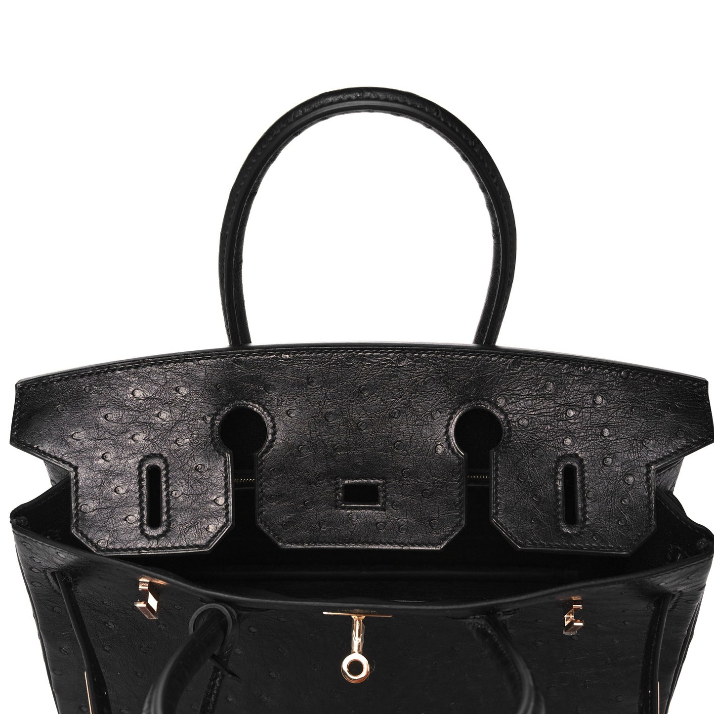 Ostrich Birkin 30 Black