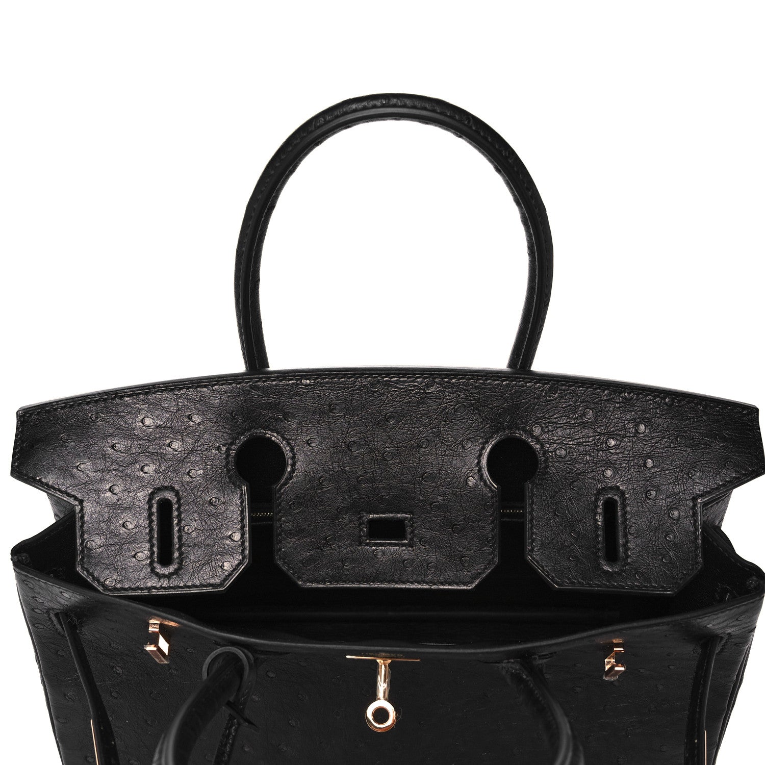 Hermes Ostrich Birkin 30 Black 17 of 34