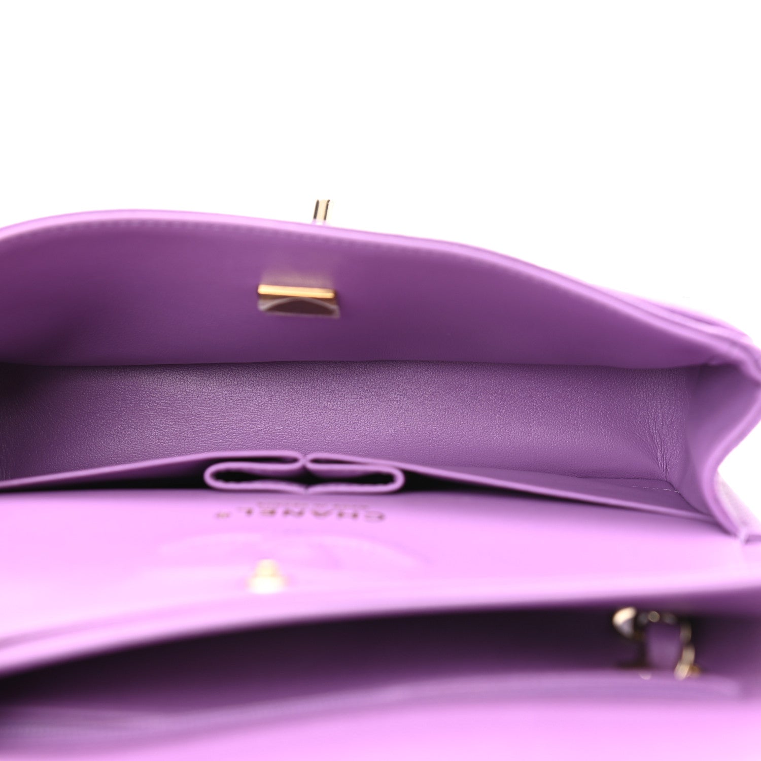 Chanel Caviar Quilted Small Double Flap Purple 5 of 9
