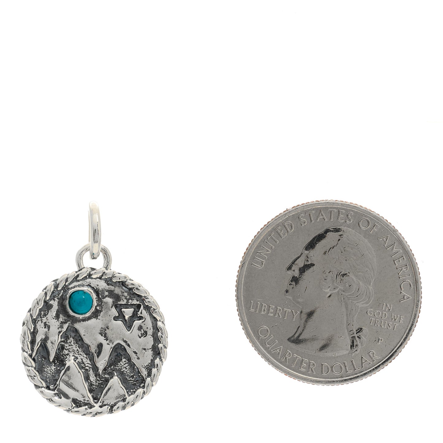 Sterling Silver Turquoise Pamela Love Medallion Pendant