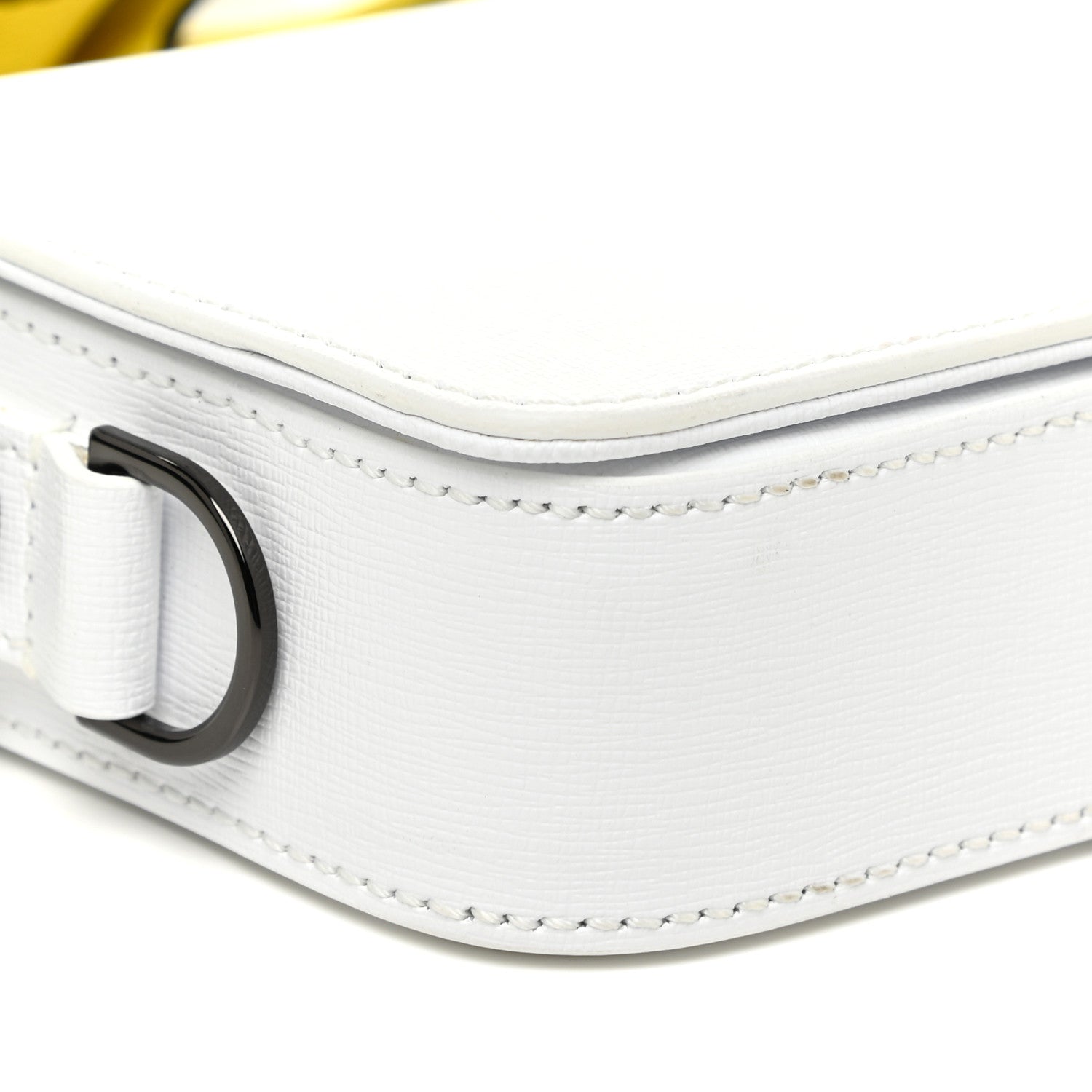 Off-White Saffiano Flap Shoulder Bag White 5 of 17