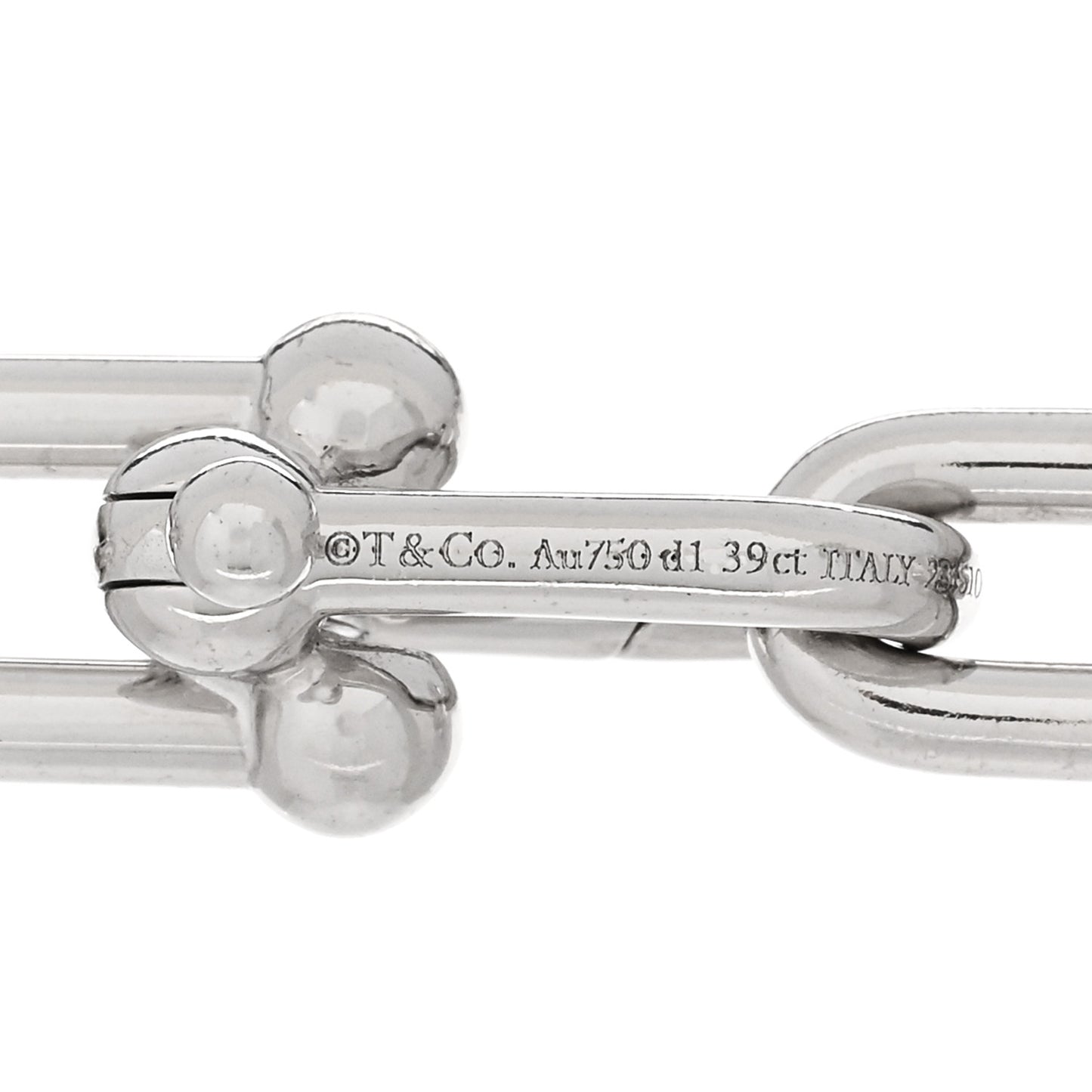 18K White Gold Diamond Medium HardWear Link Bracelet