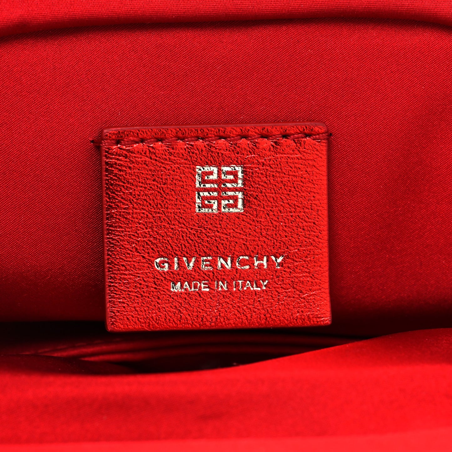 Satin Mini Kenny Shoulder Bag Red