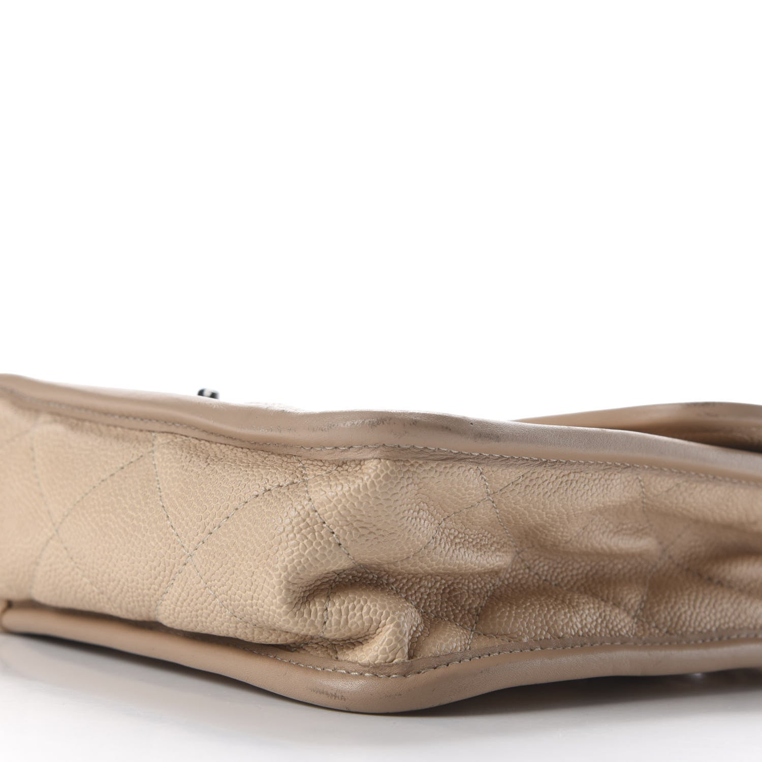 Chanel Caviar Quilted Large French Riviera Flap Beige 7 of 10