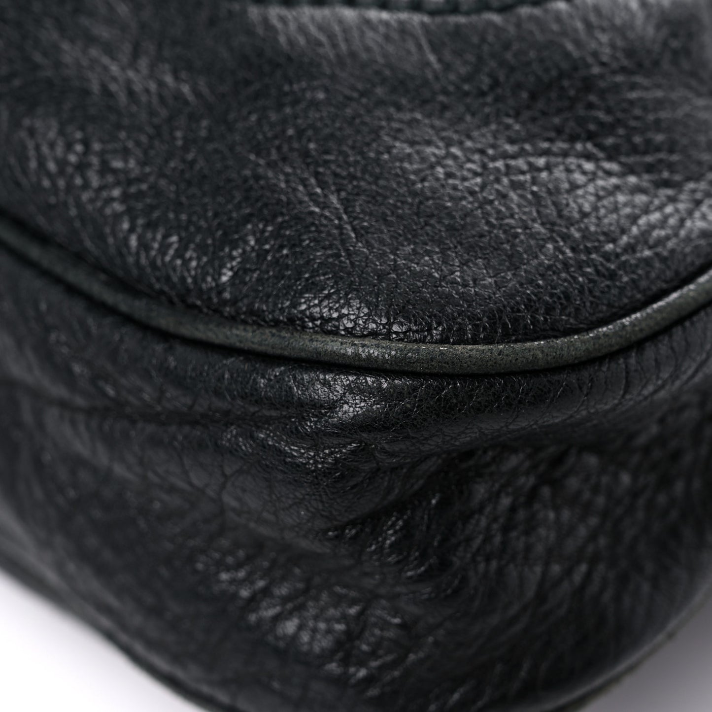 Calfskin Large New Jackie Shoulder Bag Black
