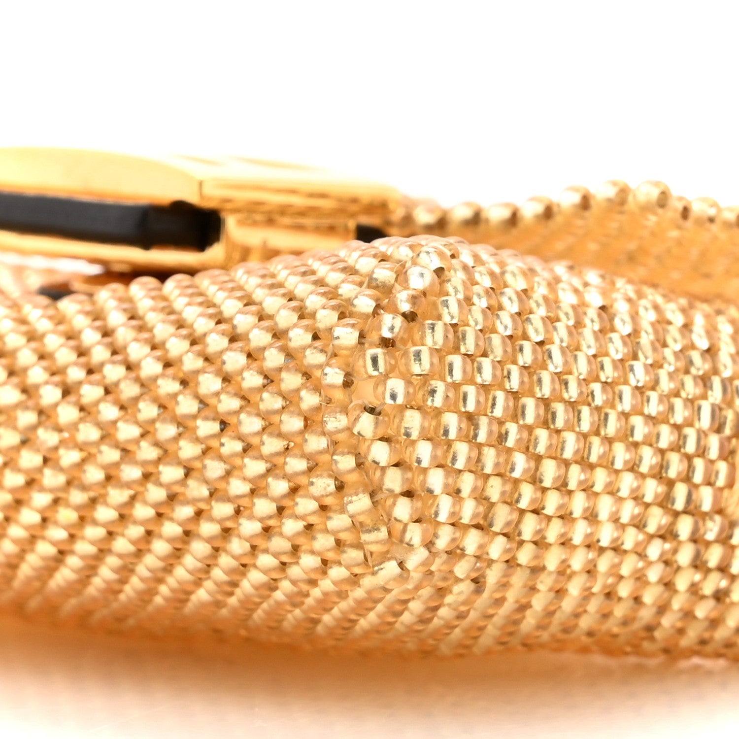 Fendi Glass Vitello King Beaded Mini Pico Baguette Charm Semolino 9 of 11