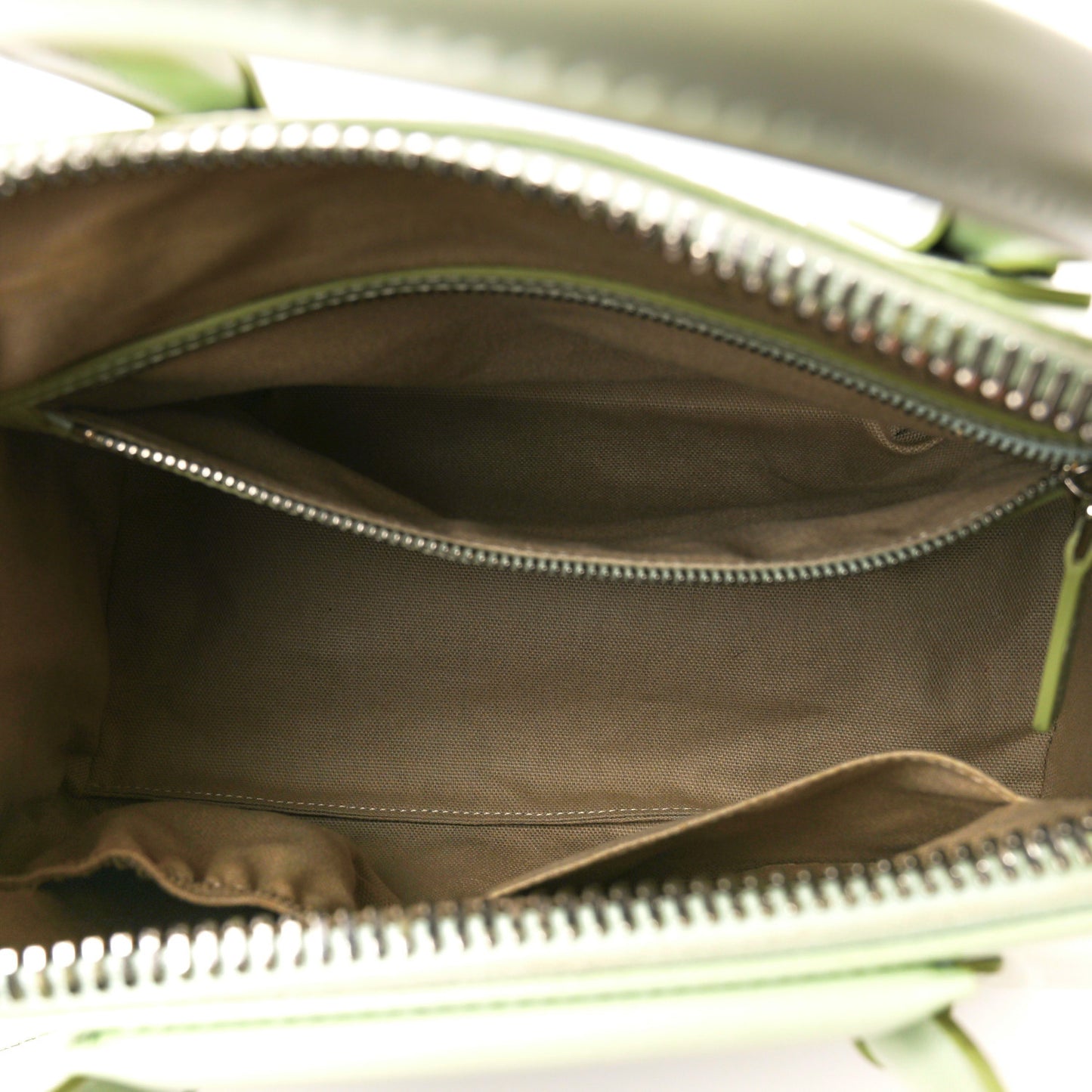 Shiny Lord Calfskin Mini Antigona Aqua Green