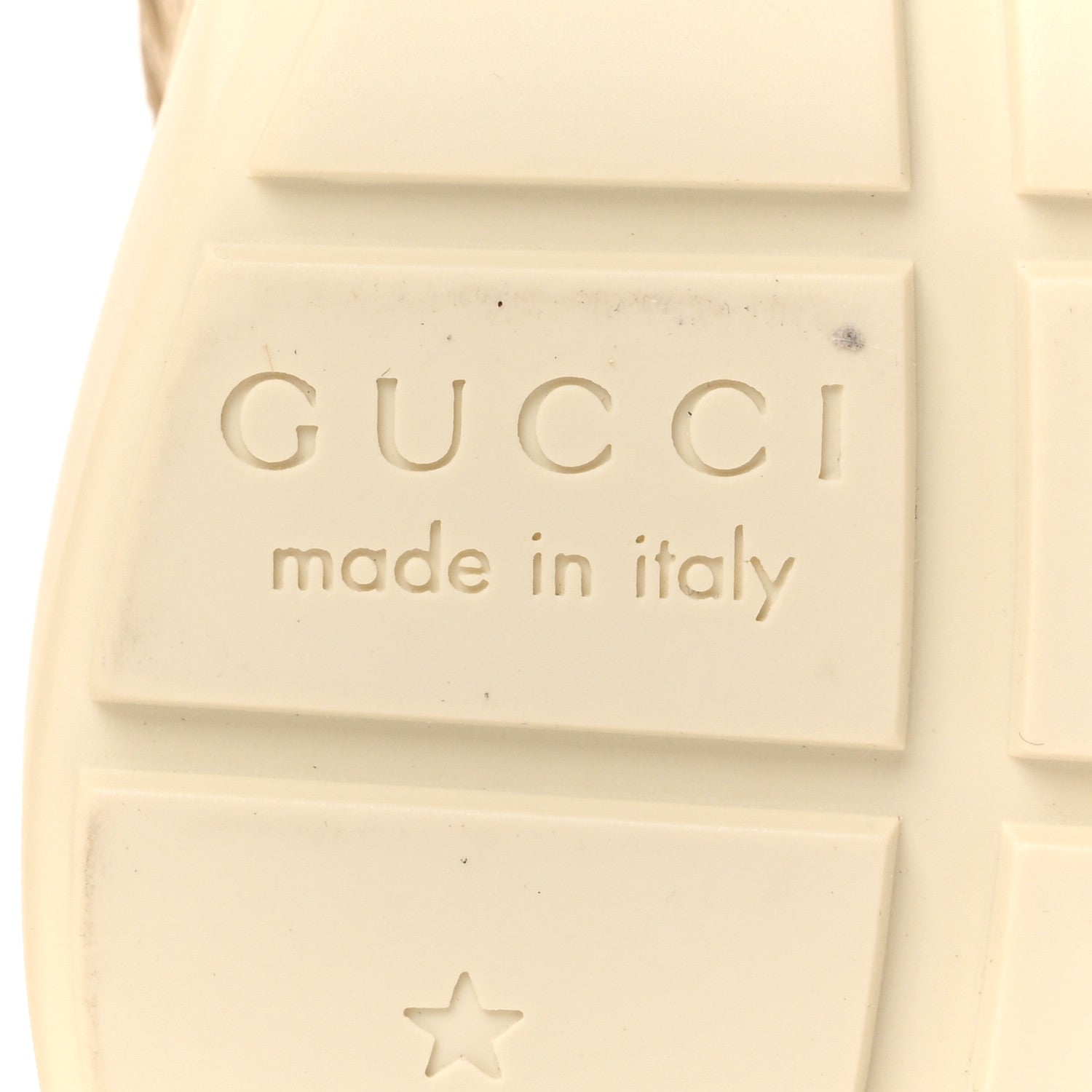 Gucci Apollo Calfskin Strawberry Womens Rhyton Sneakers 35.5 Ivory 8 of 9