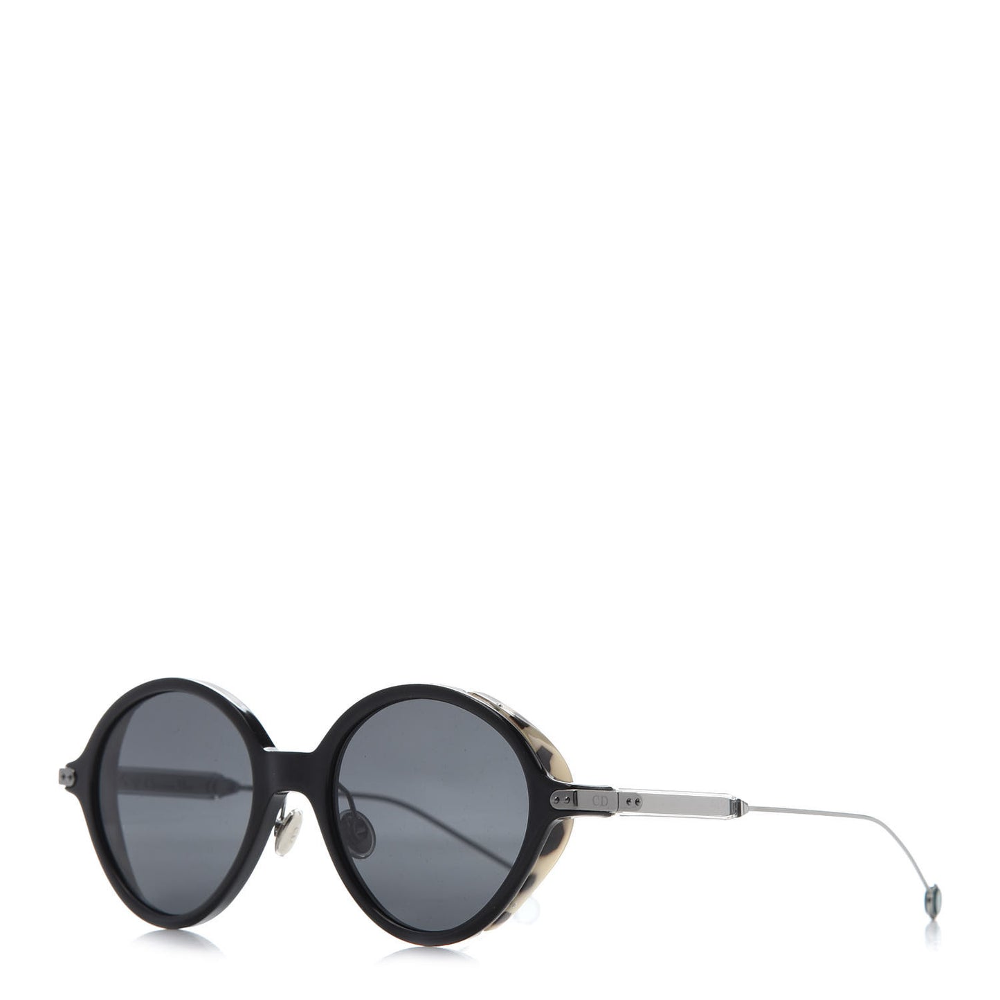 Acetate Umbrage Round Sunglasses Tortoise Black