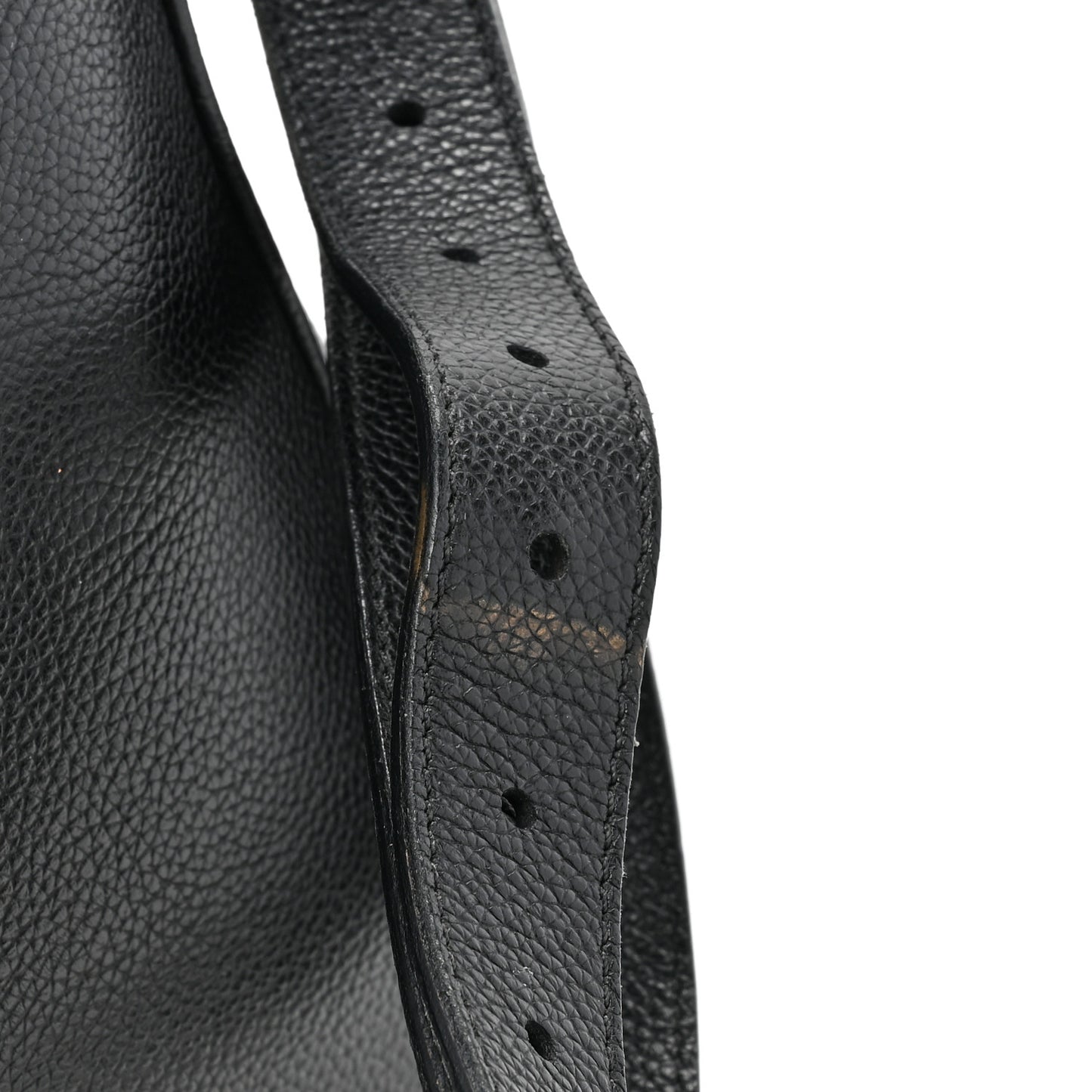 Grained Calfskin Medium Jennifer Crossbody Bag Black