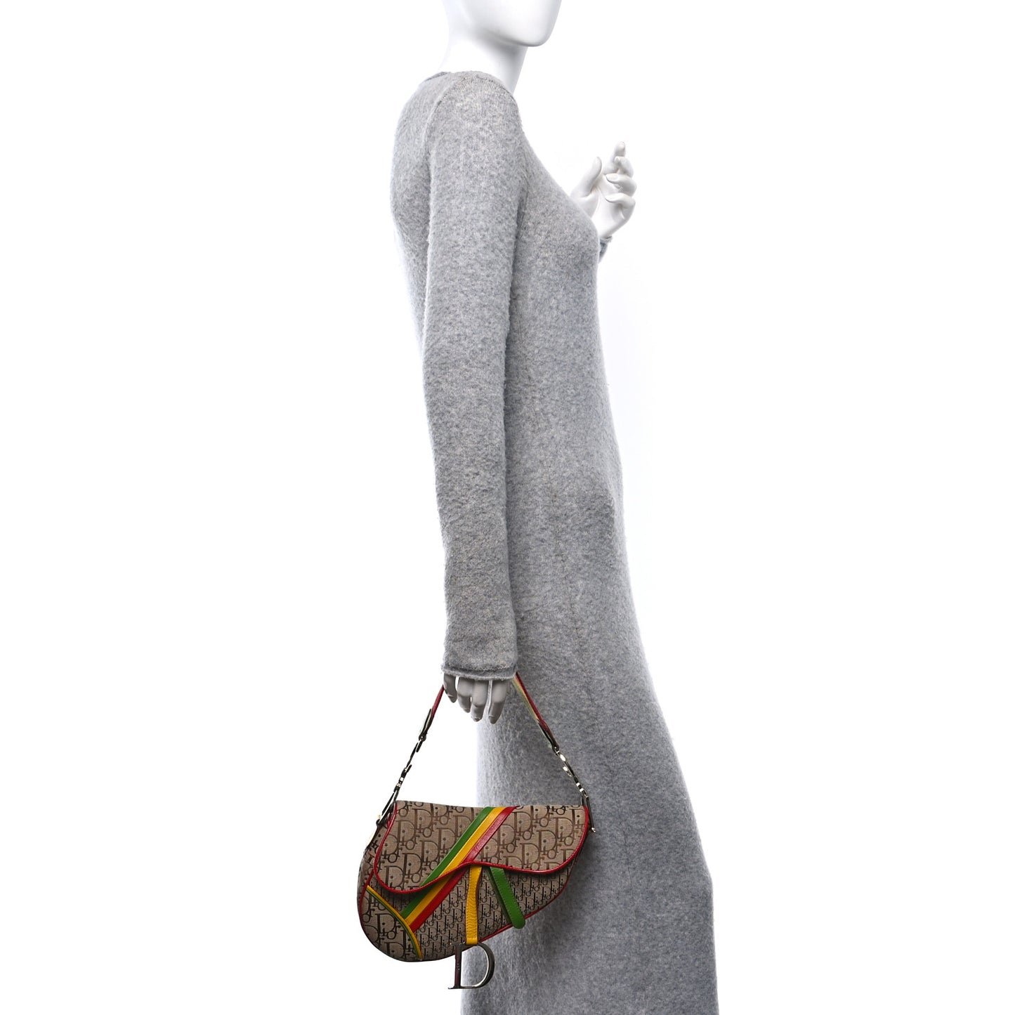 Monogram Rasta Saddle Bag Beige