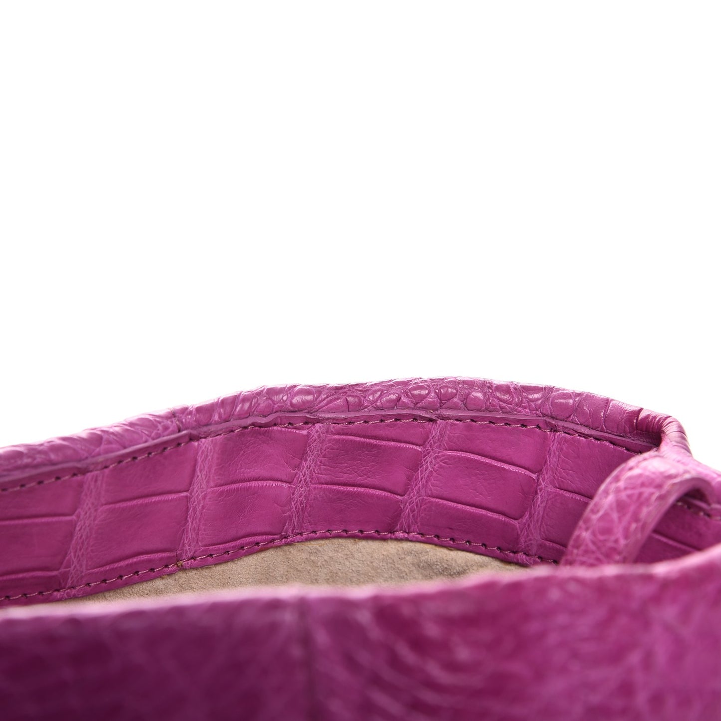 Crocodile Convertible Shopper Tote Purple