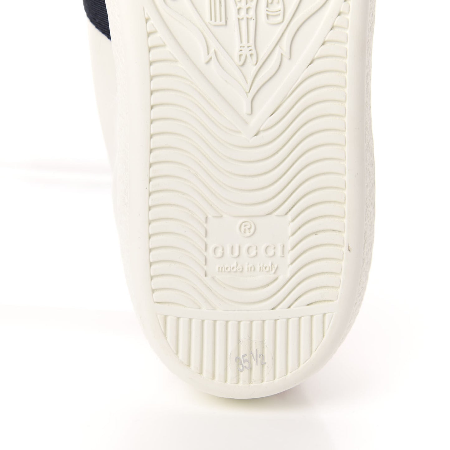 Calfskin Ayers Web Dagger Embroidered Womens Ace Sneakers 35.5 White
