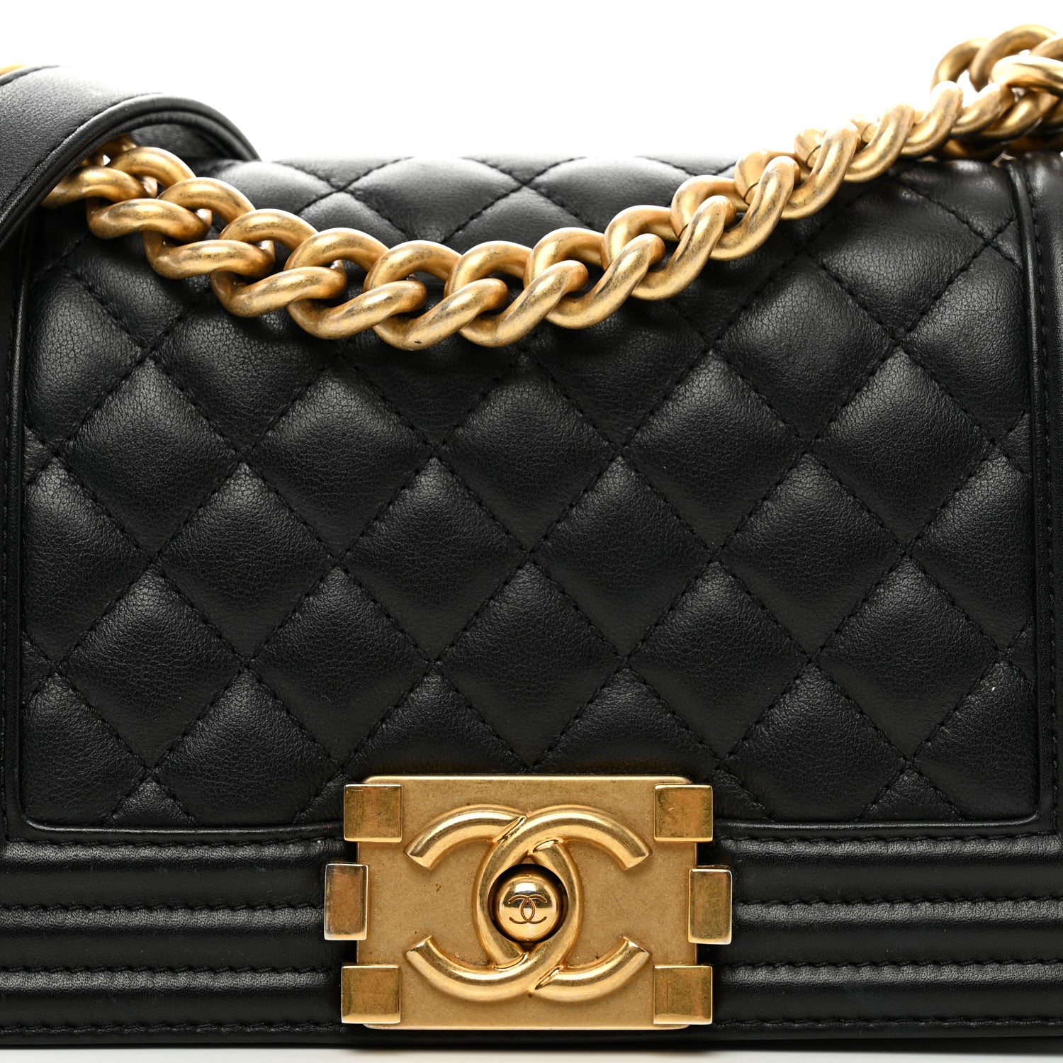 Chanel Lambskin Quilted Small Boy Flap Black 5 of 11