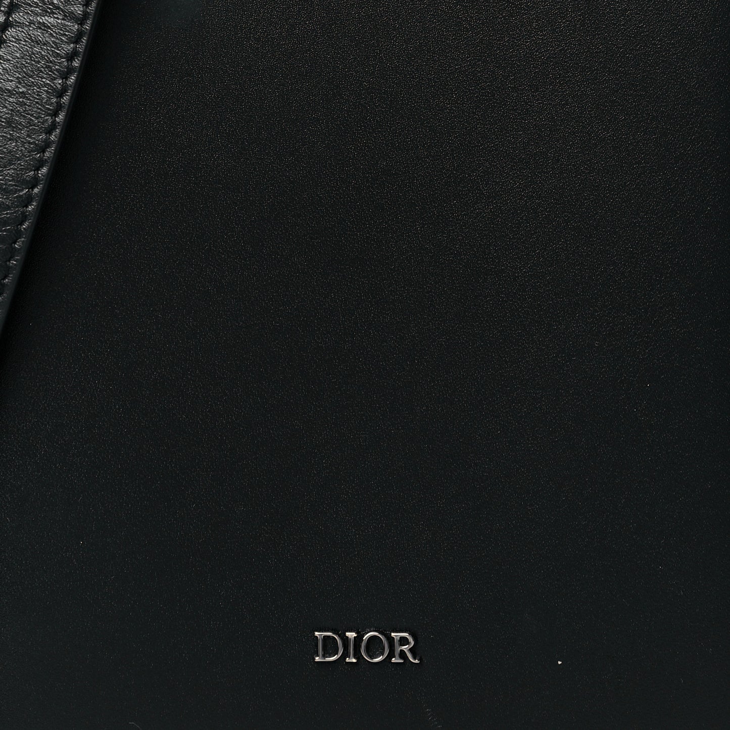 Lambskin Vertical Wallet On Strap Black