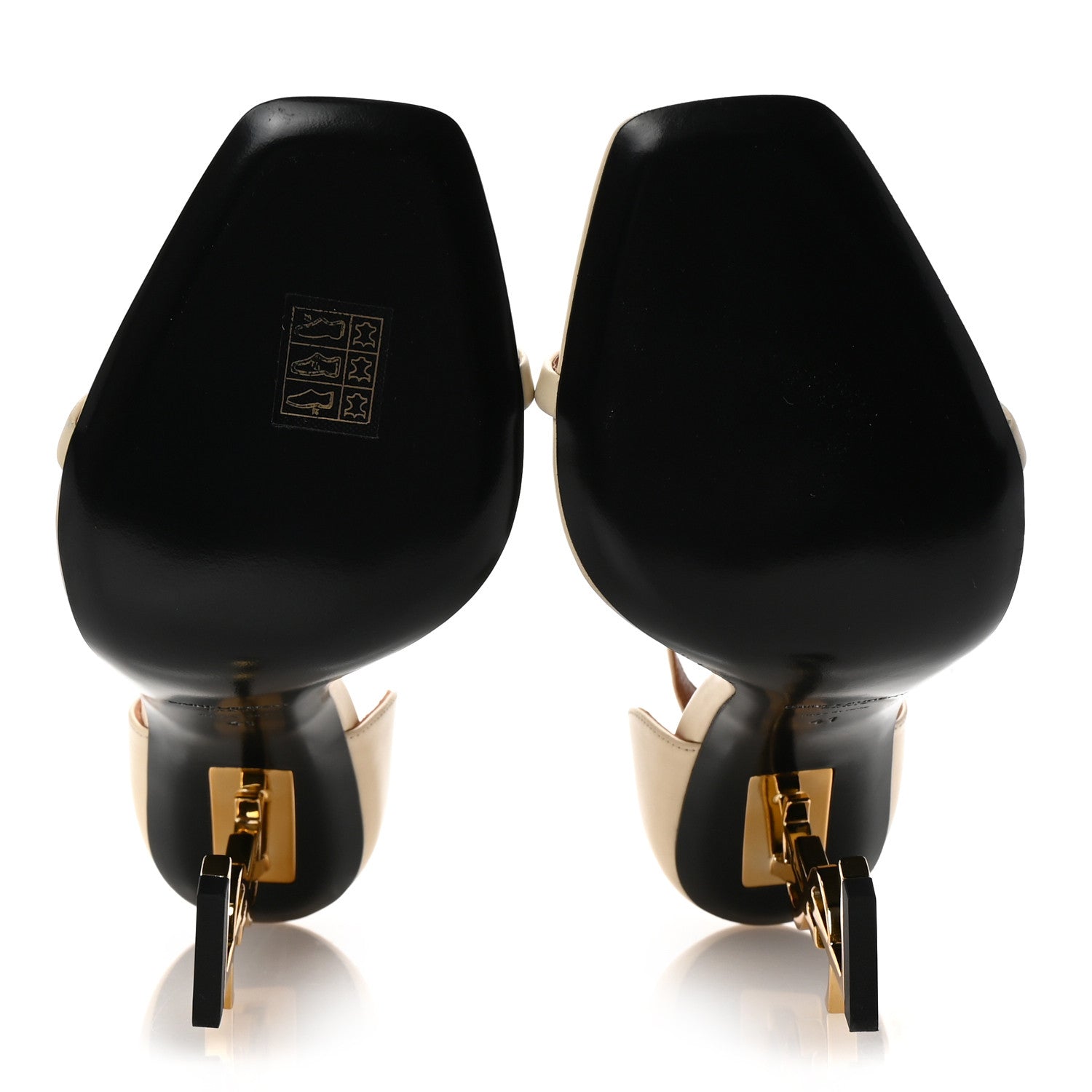 Saint Laurent Calfskin 110 Opyum Sandals 41 Real Beige 6 of 10