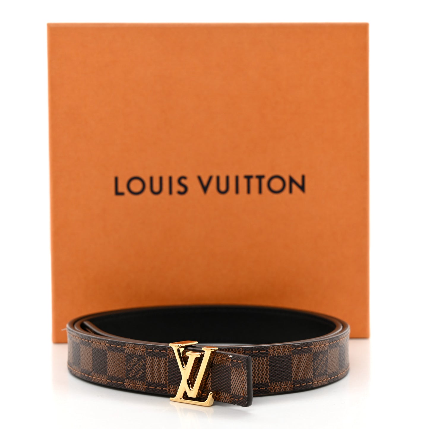Mini Damier Ebene 25mm LV Initiales Belt 75 30