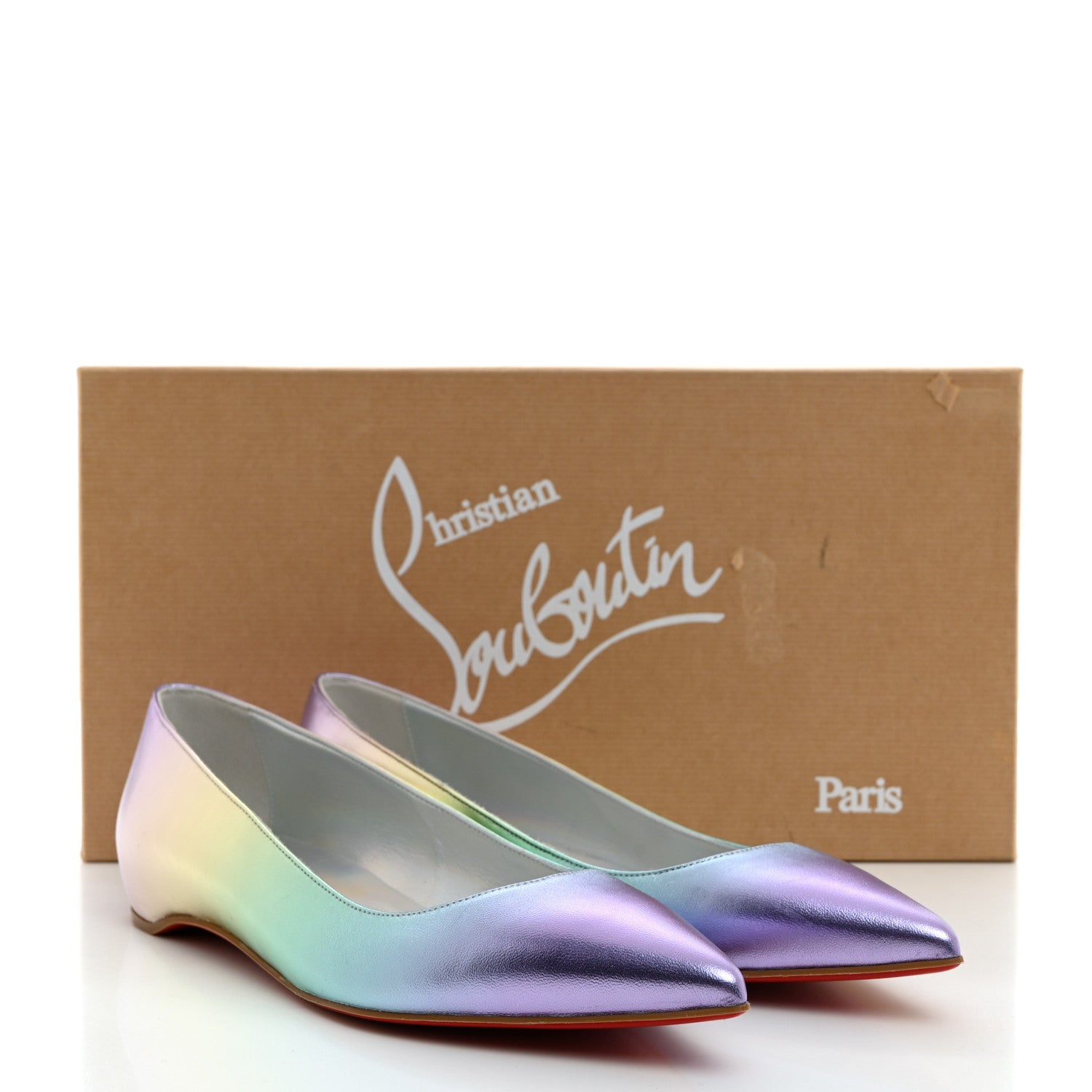Christian Louboutin Iridescent Nappa Kate Flats 36.5 Multicolor 8 of 8
