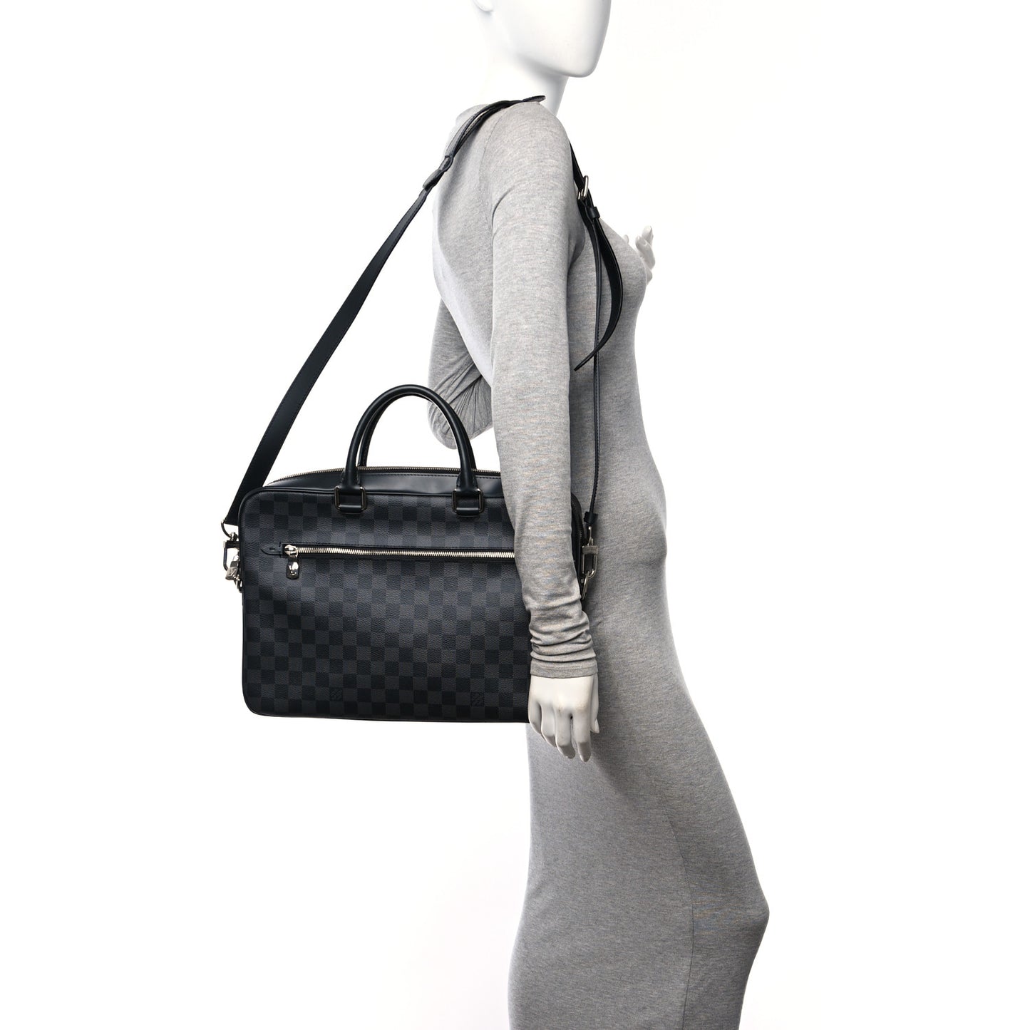 Damier Graphite Porte-Documents Business MM