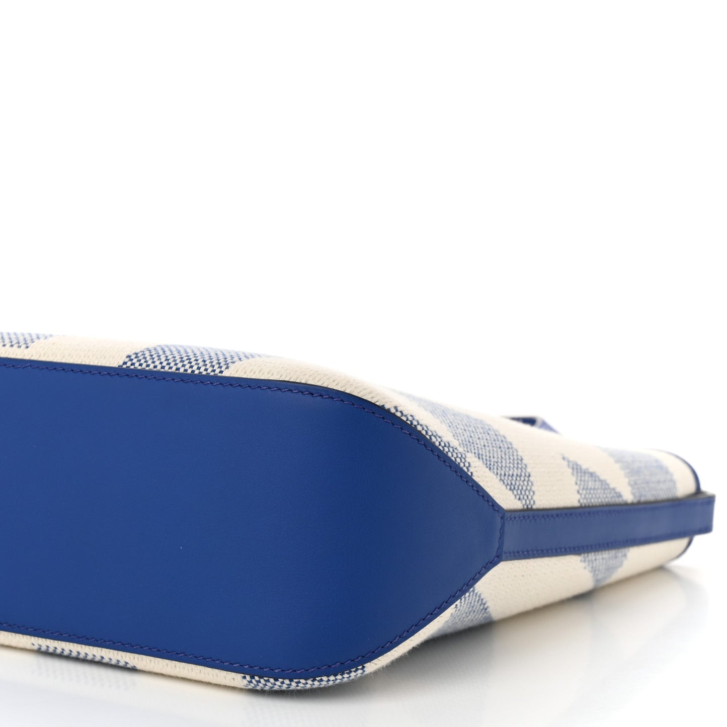 Swift H Canvas Cabas H En Biais 27 Bleu Royal Ecru