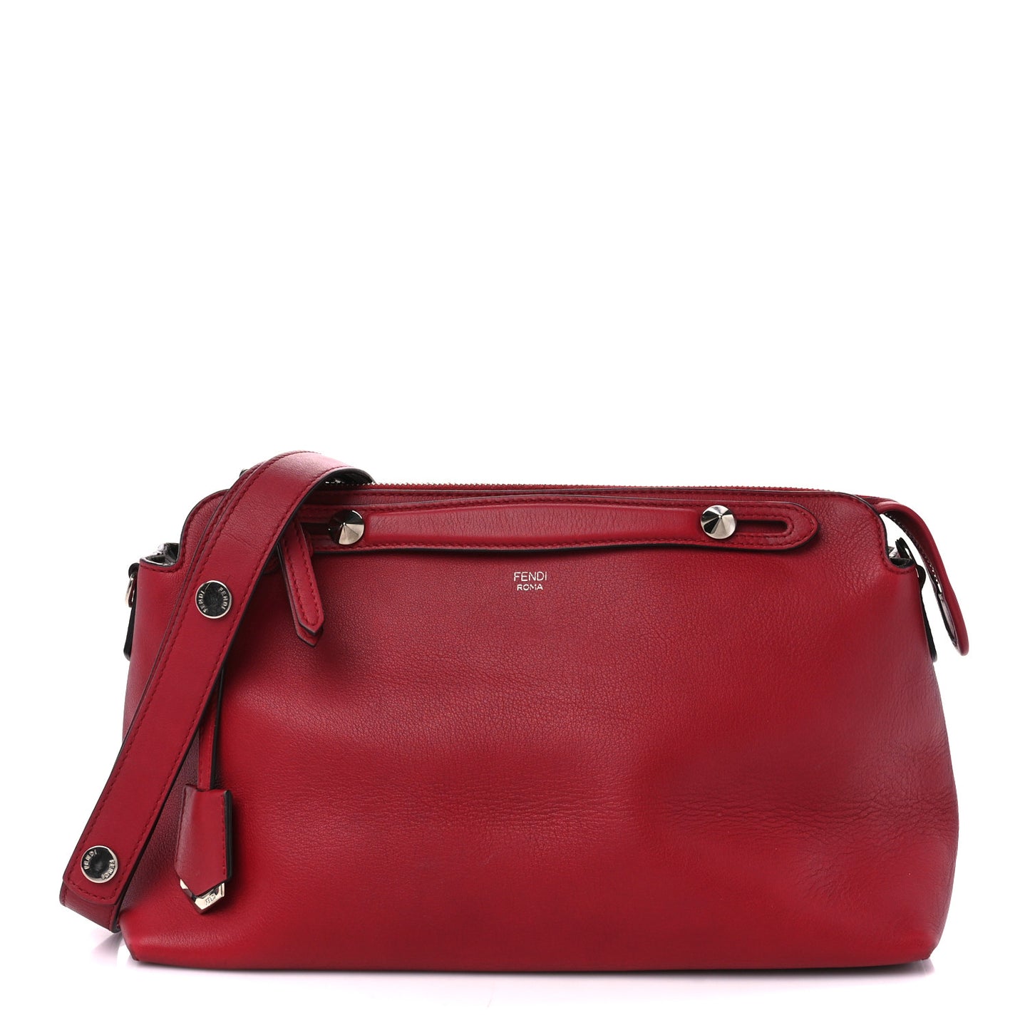 Vitello Dolce Marmol Large By The Way Boston Bag Ciliegia