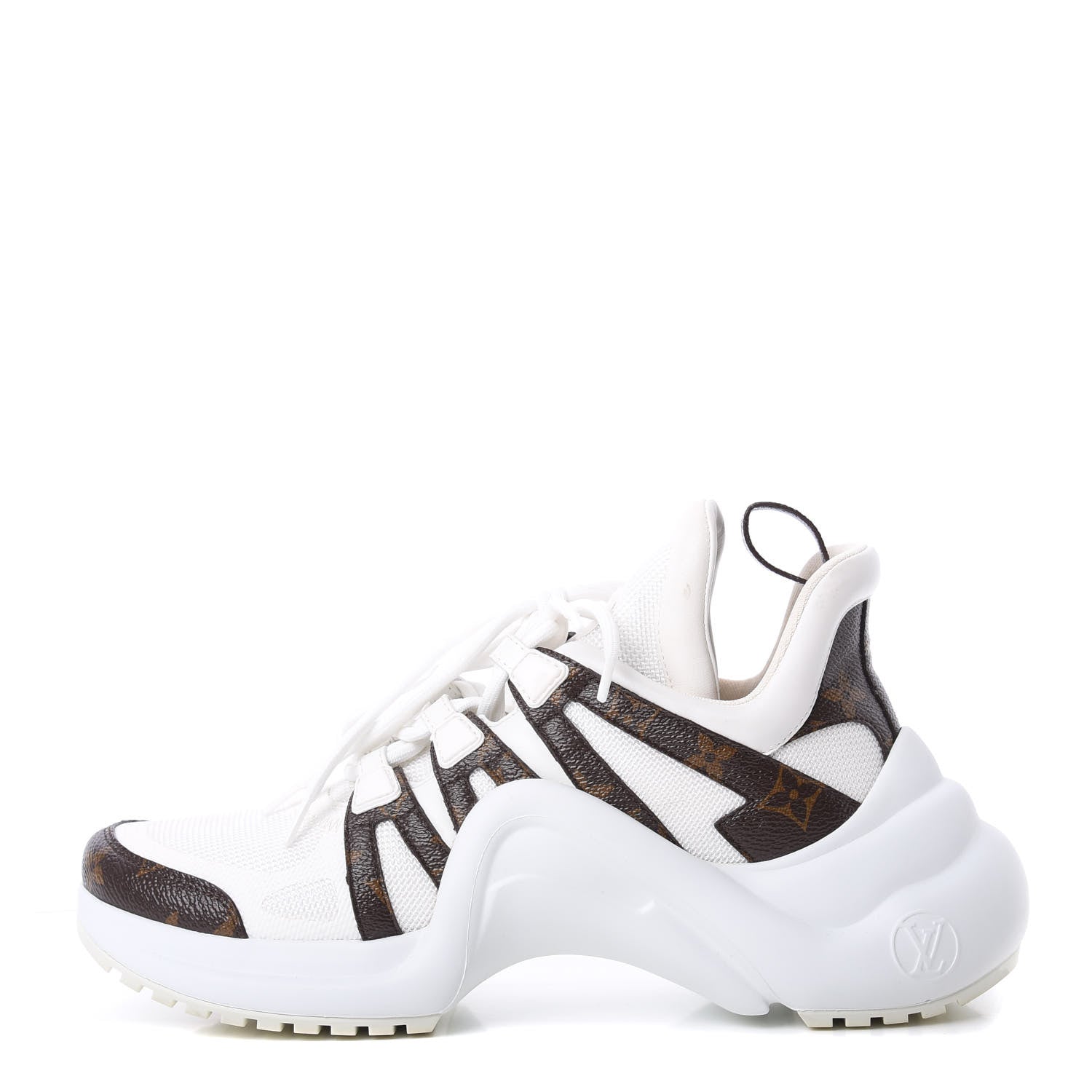 Louis Vuitton Patent Monogram LV Archlight Sneakers 39.5 White