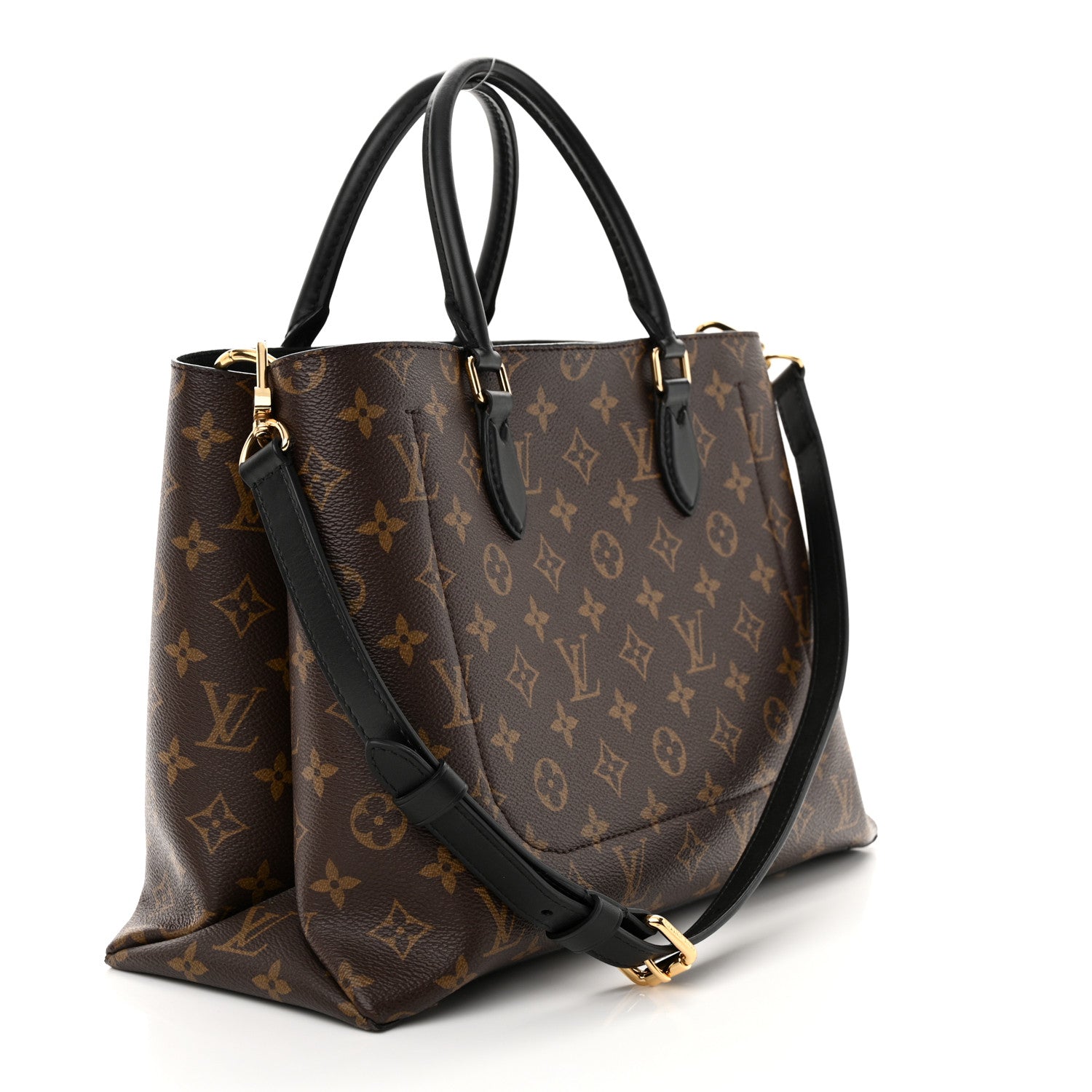 Louis Vuitton Monogram Flower Tote Black 3 of 11