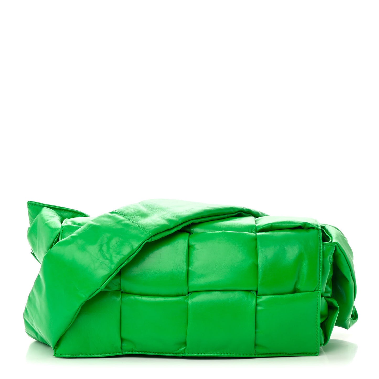 Paper Calfskin Intrecciato Padded Medium Cassette Parakeet