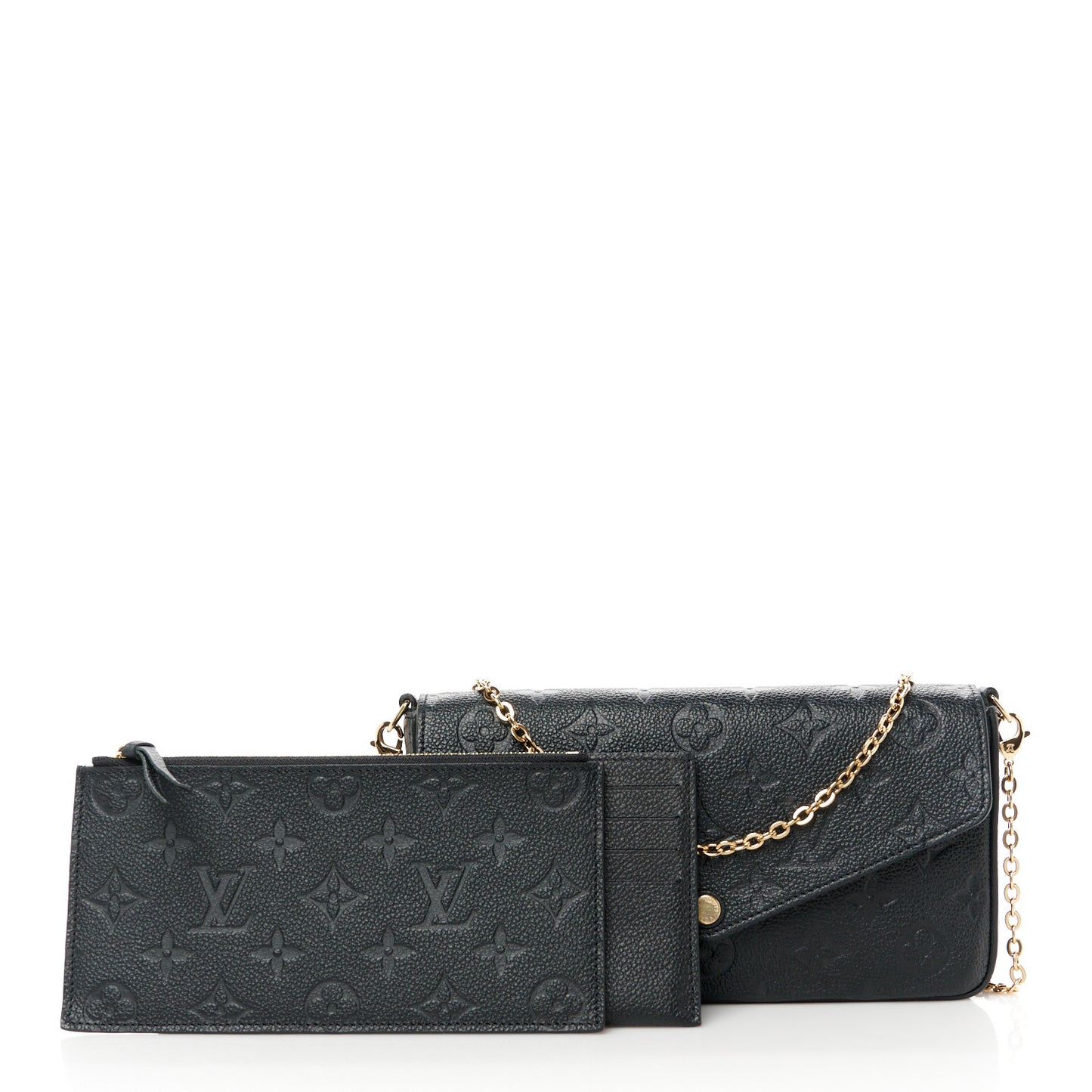 Empreinte Pochette Felicie Chain Wallet Black