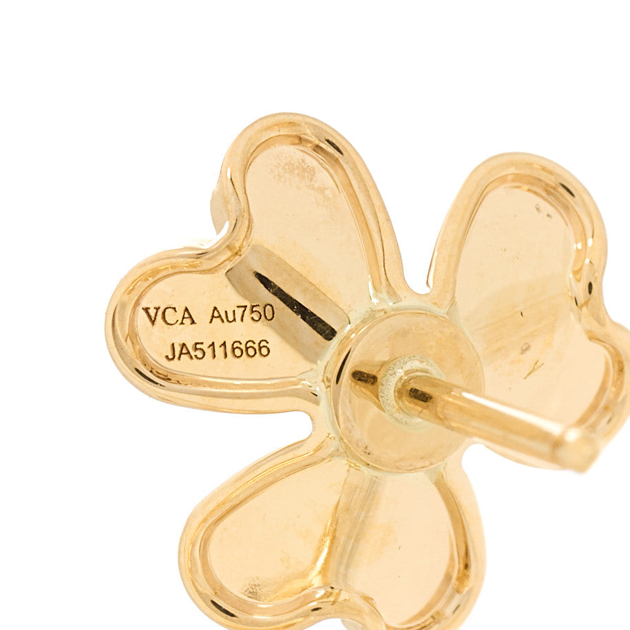 18K Yellow Gold Diamond Mini Frivole Earrings