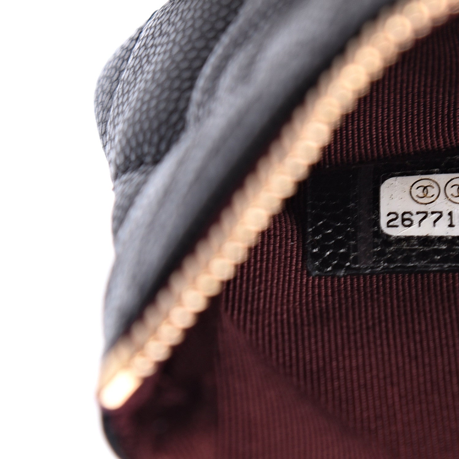 Chanel Caviar Quilted Small Cosmetic Case Black 6 of 6