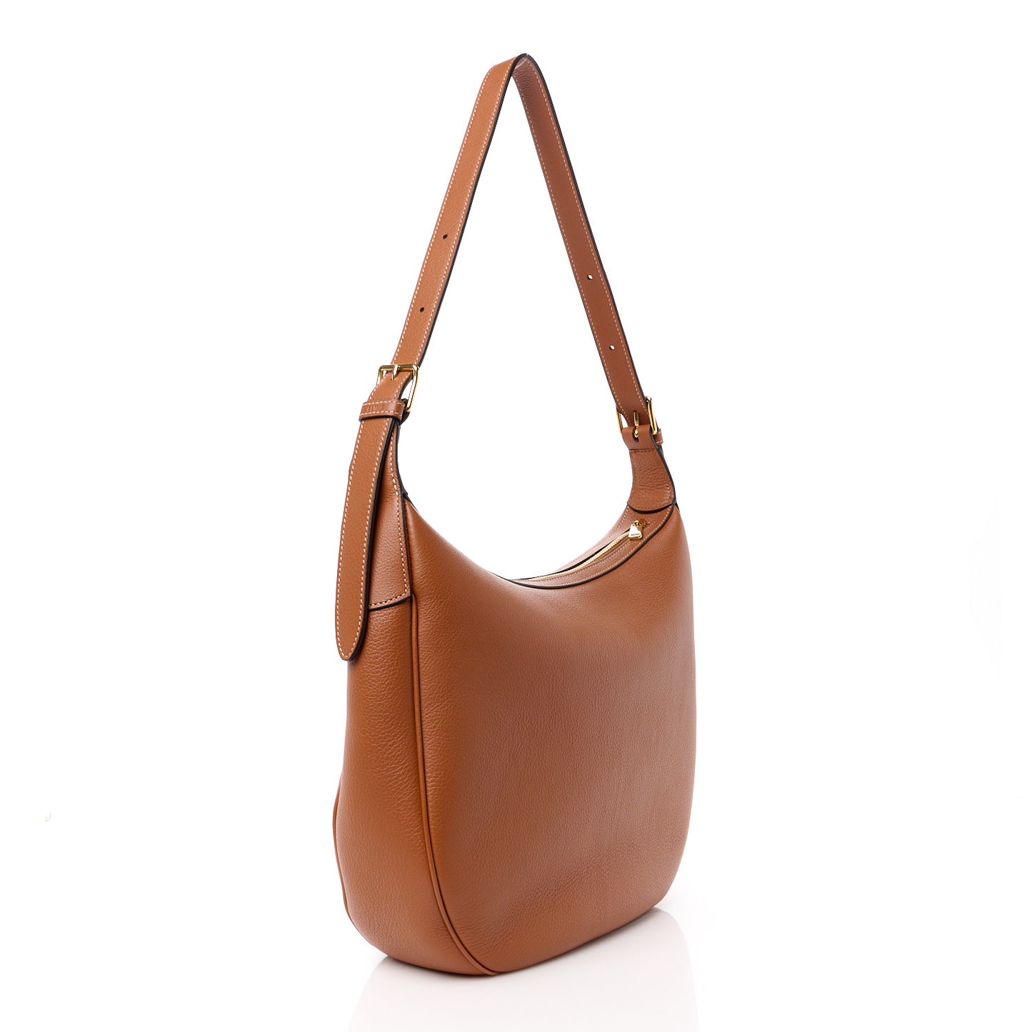 Supple Calfskin Medium Triomphe Heloise Shoulder Bag Tan