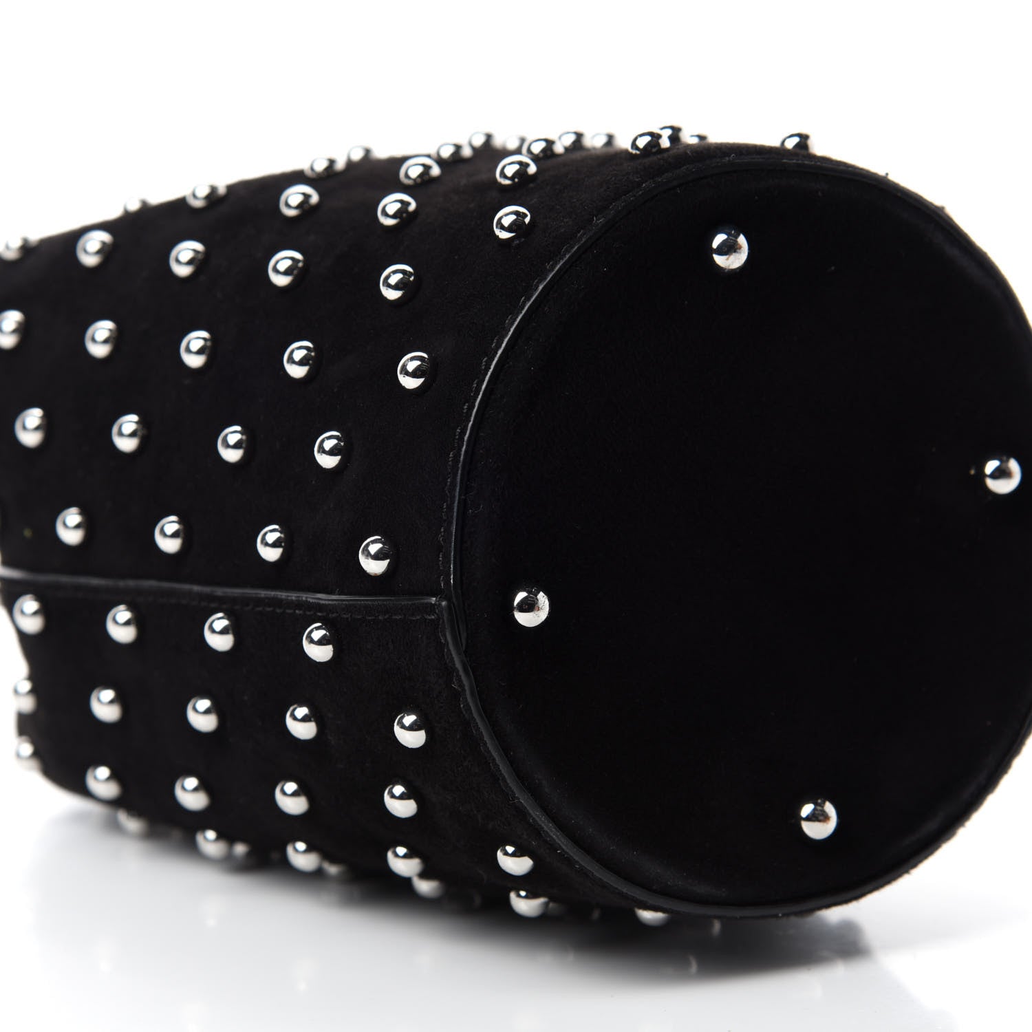 Alexander Wang Suede Studded Mini Roxy Bucket Bag Black 6 of 9