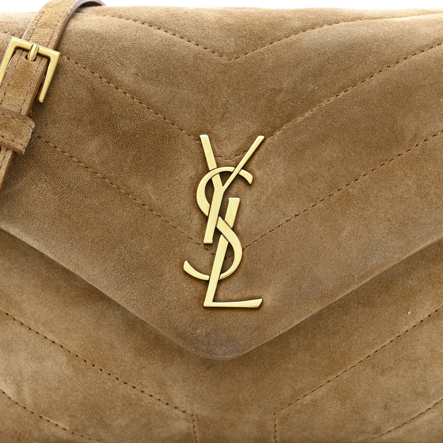 Suede Toy Loulou Shoulder Bag Cinnamon